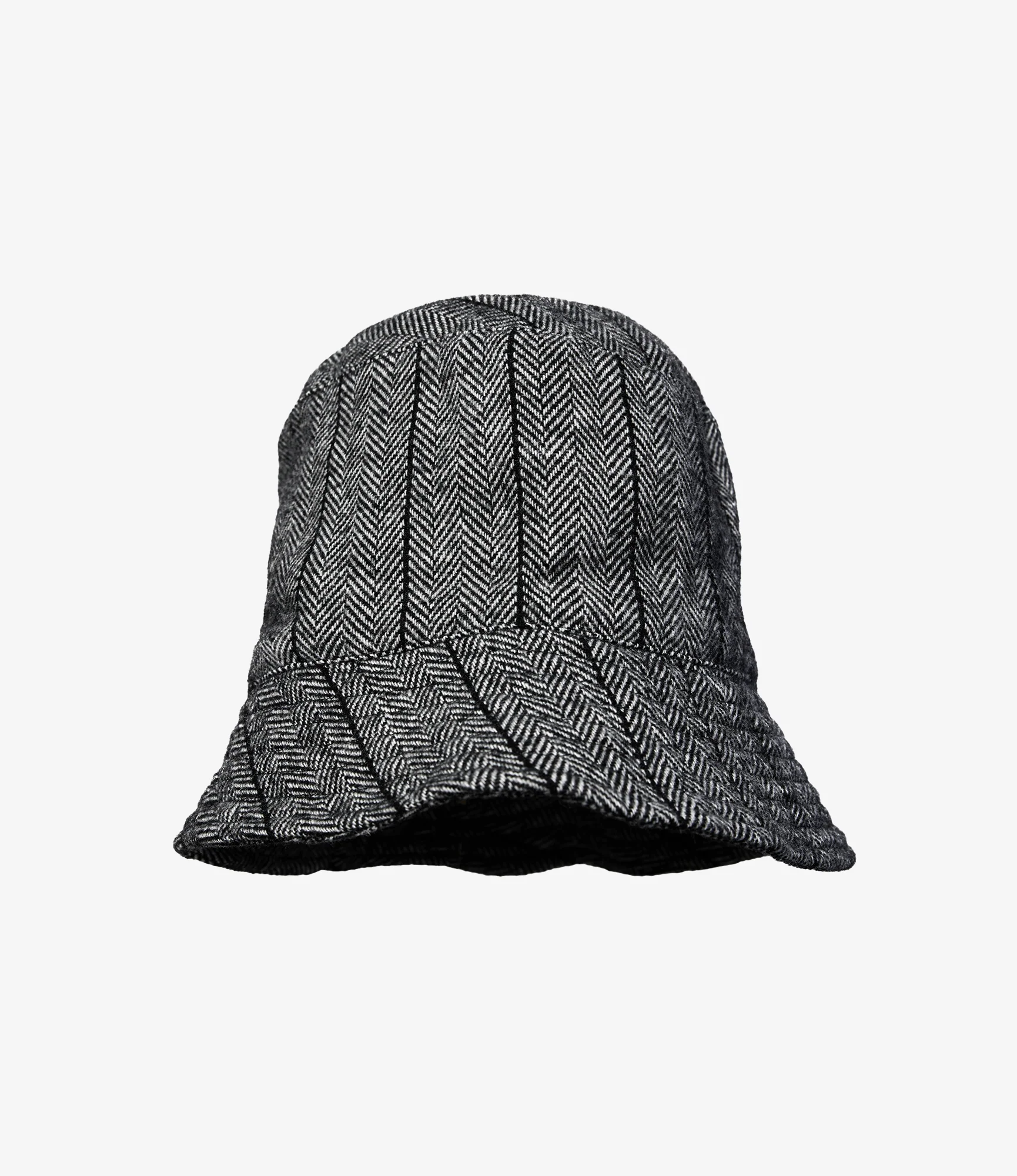 Bucket Hat - Dk. Grey Wool Striped HB