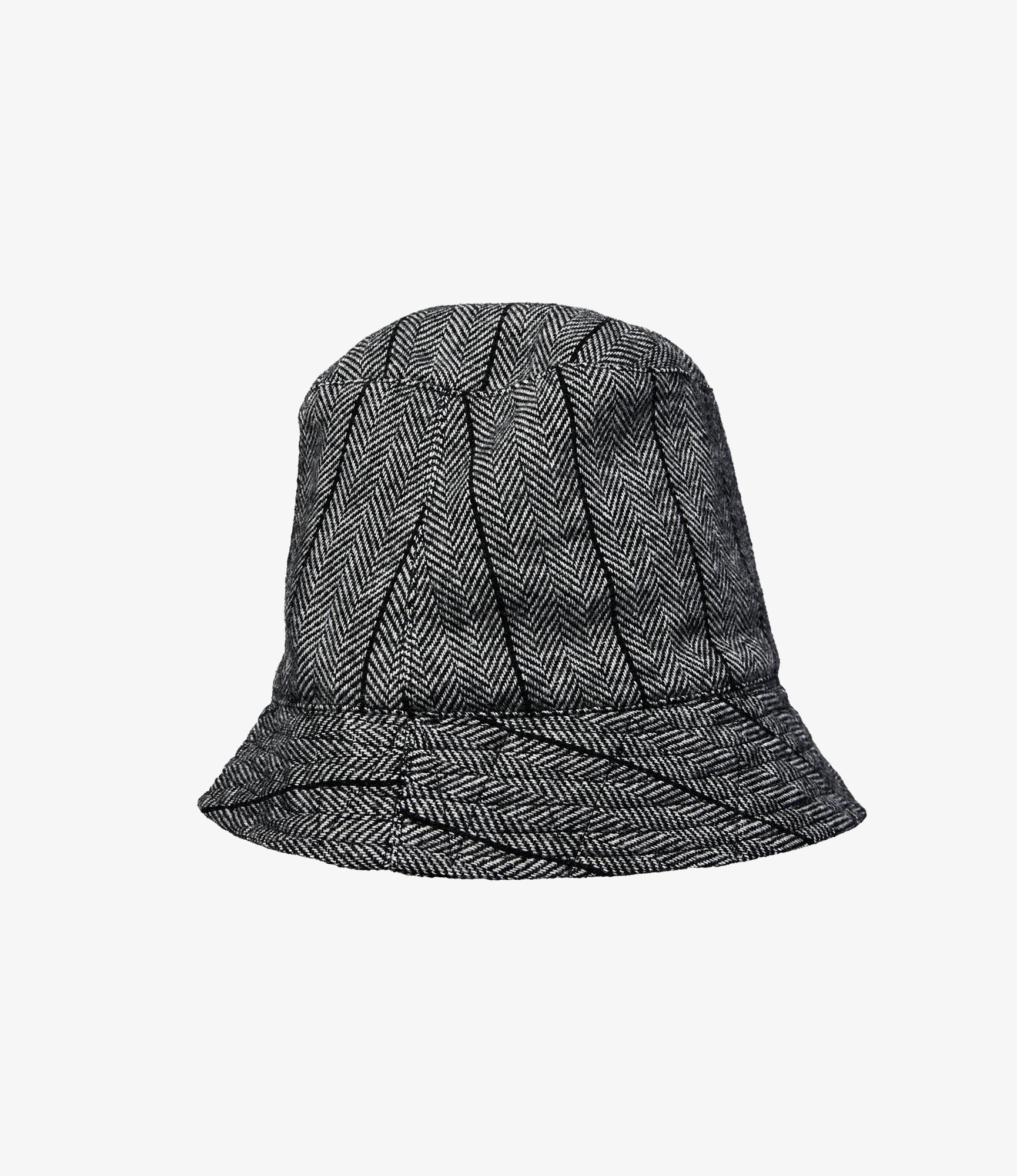 Bucket Hat - Dk. Grey Wool Striped HB