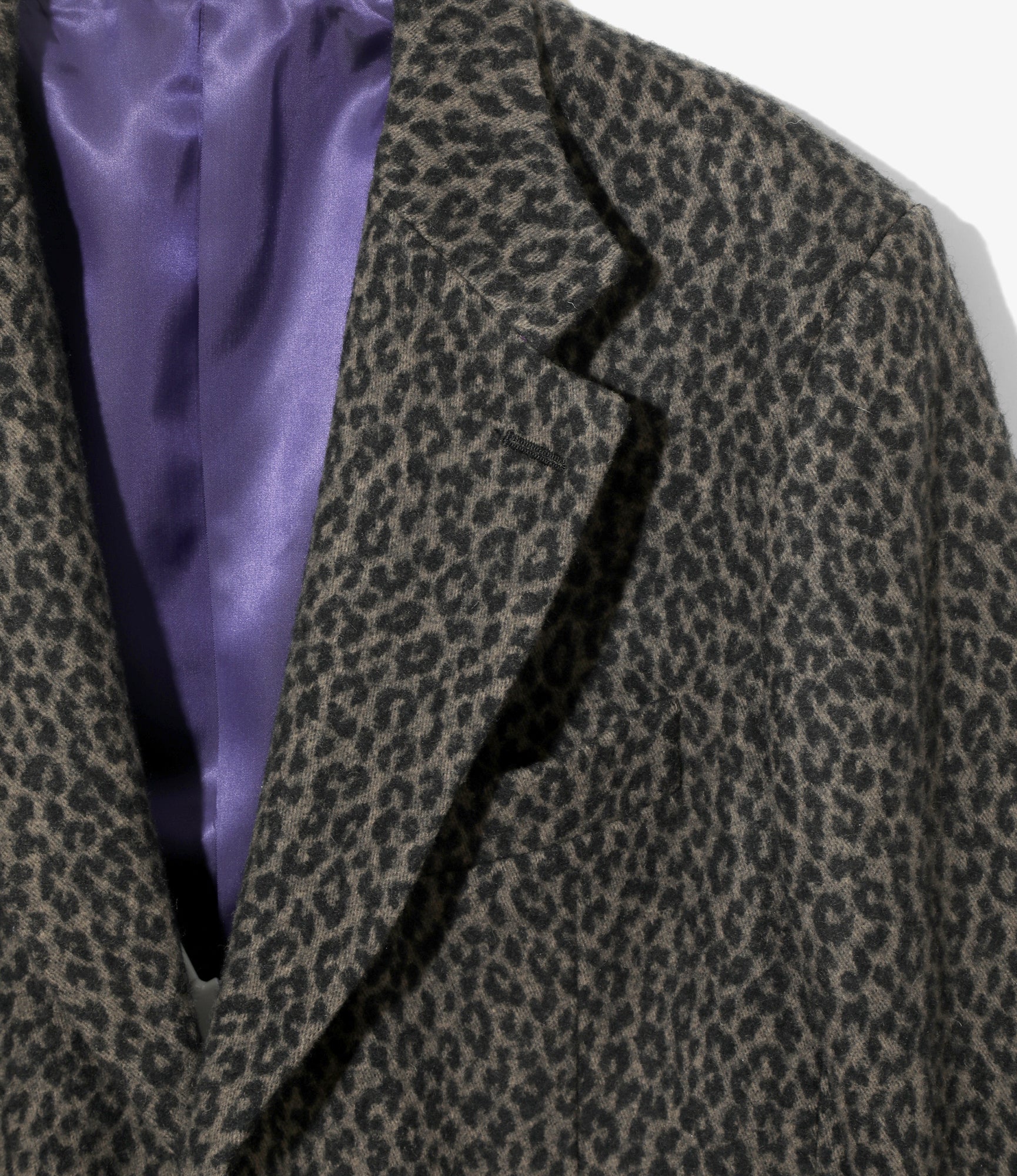 2B Jacket - Charcoal - Leopard Jacquard