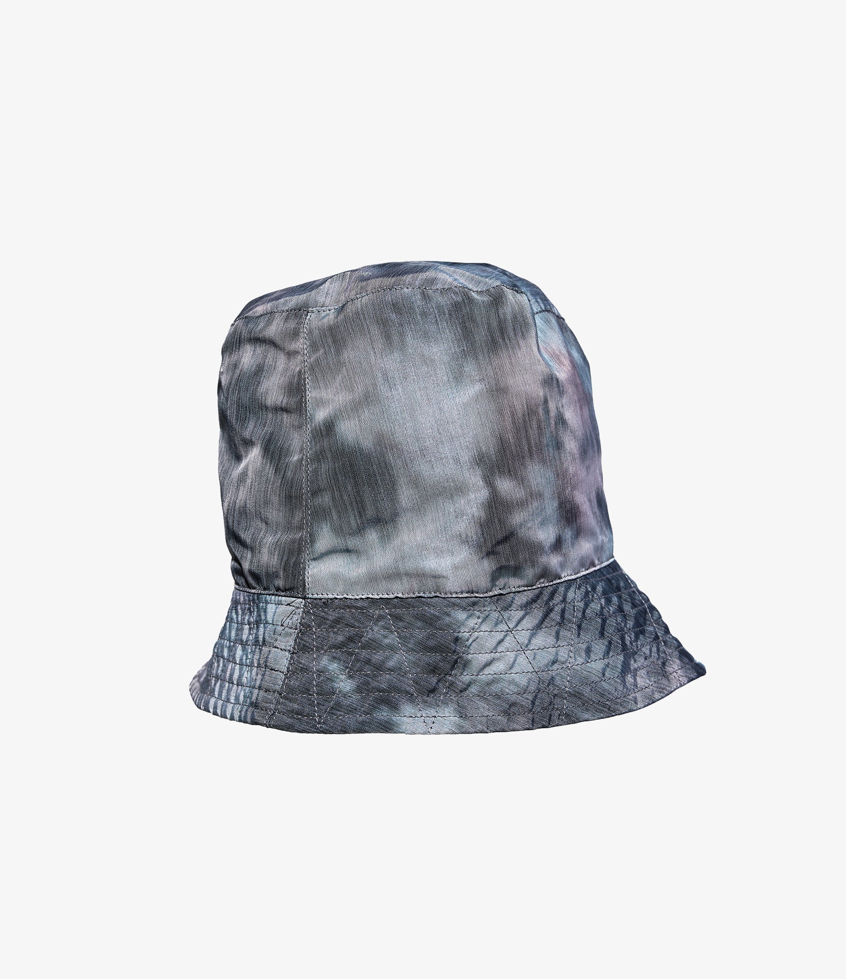 Bucket Hat - Charcoal Polyester Smoke Print