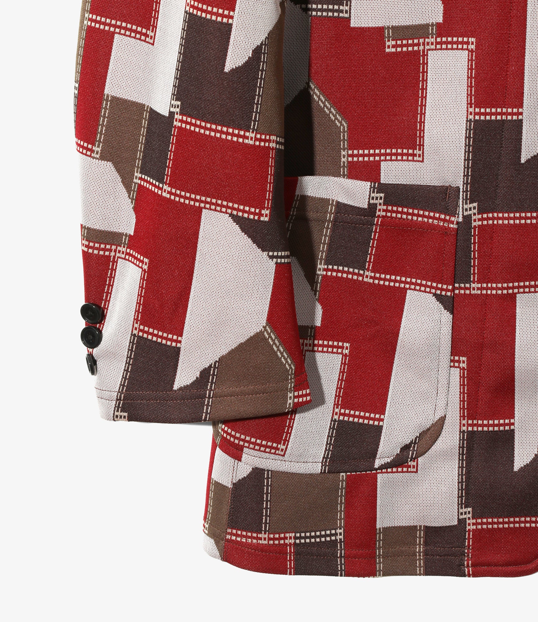 2B Jacket - Patchwork - Poly Jacquard