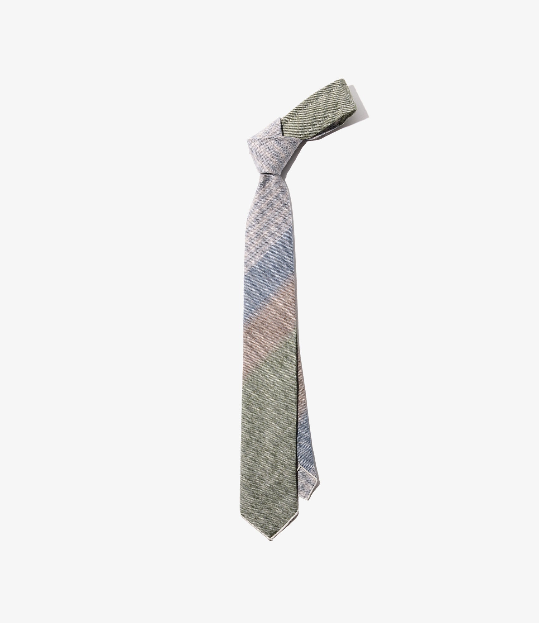 Neck Tie - Multi Color Smoky Horizontal Stripe