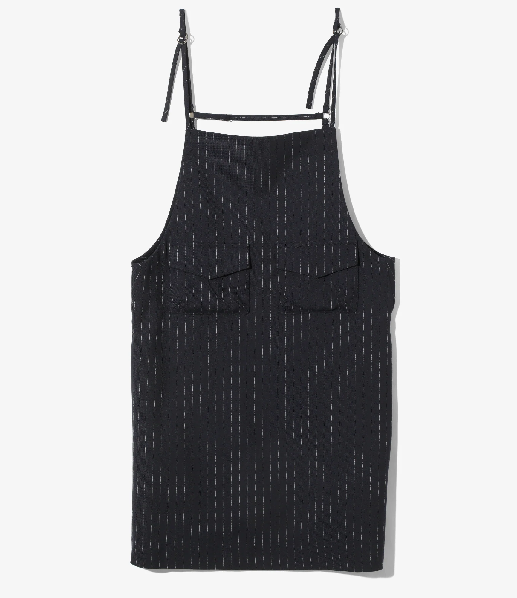 Apron Dress - Navy - Gabardine