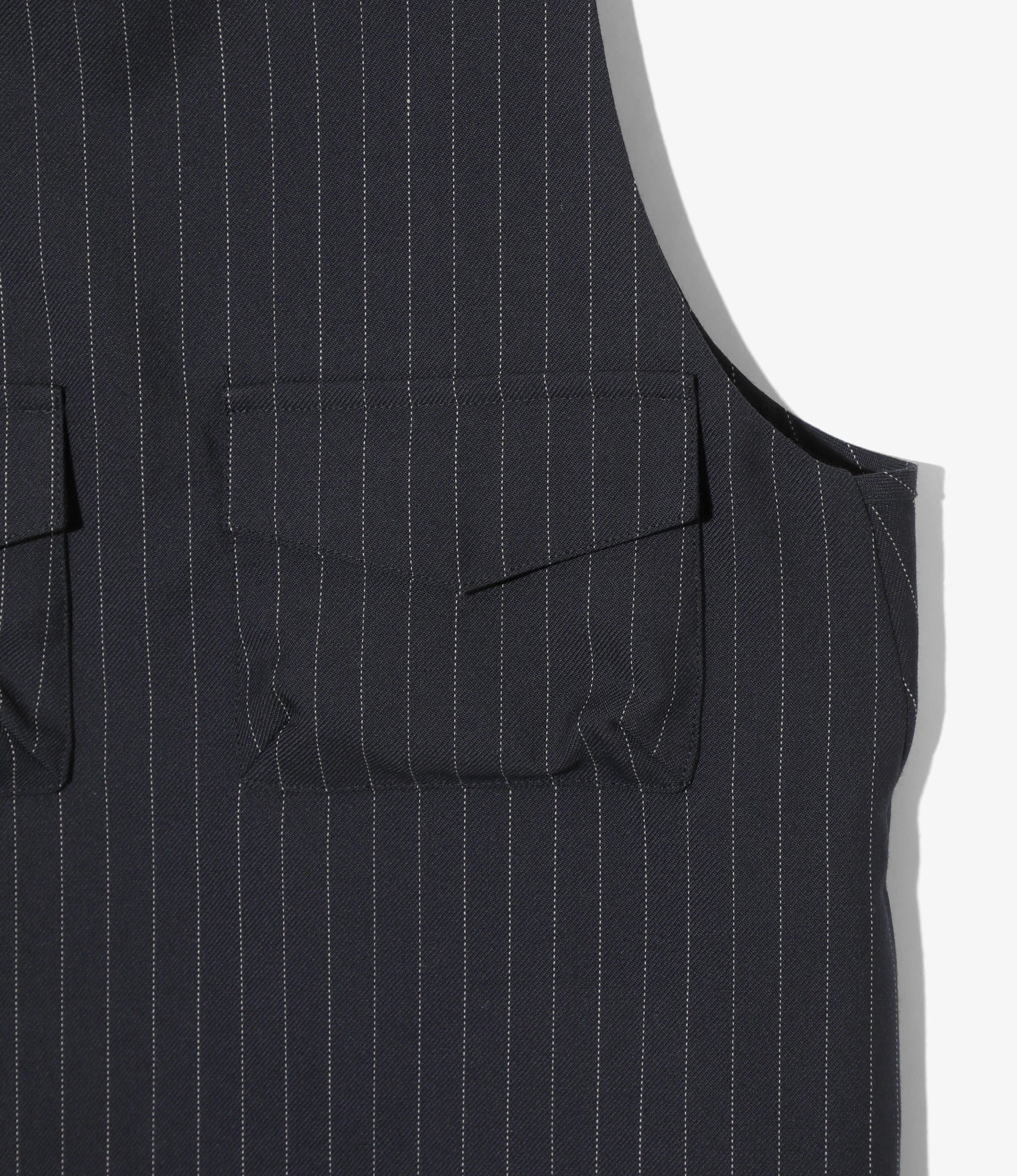 Apron Dress - Navy - Gabardine