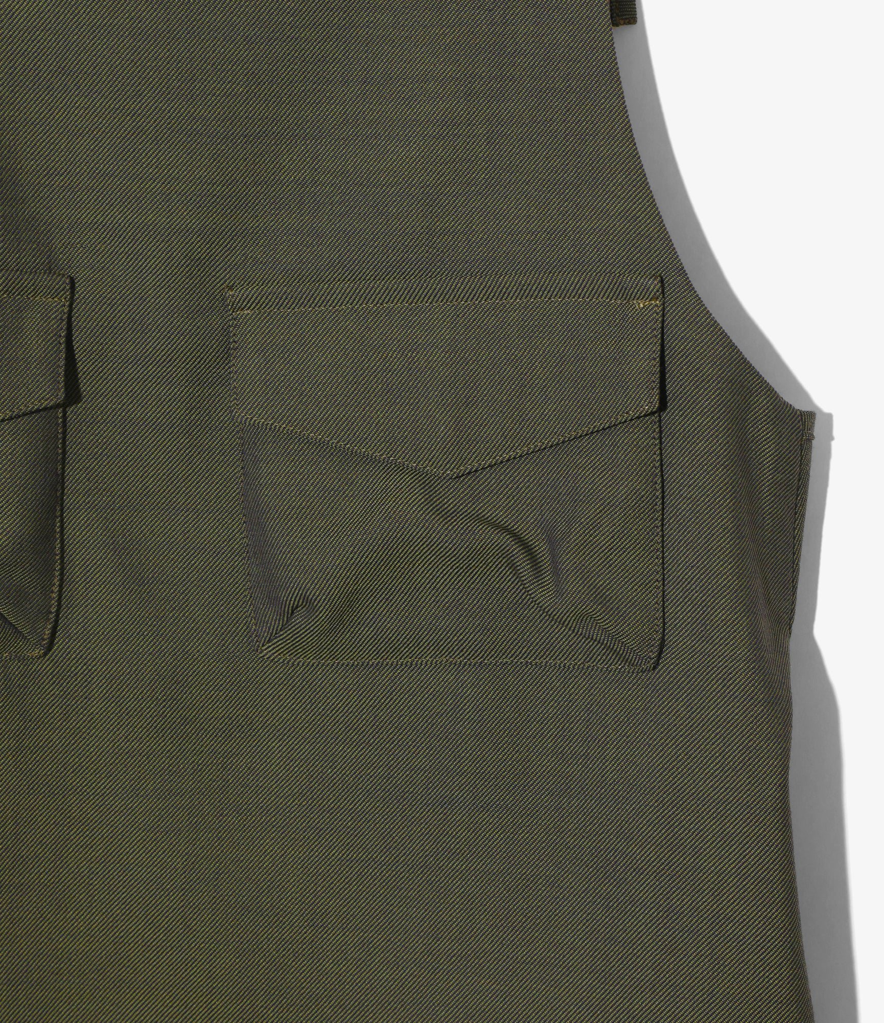 Apron Dress - Olive - Gabardine