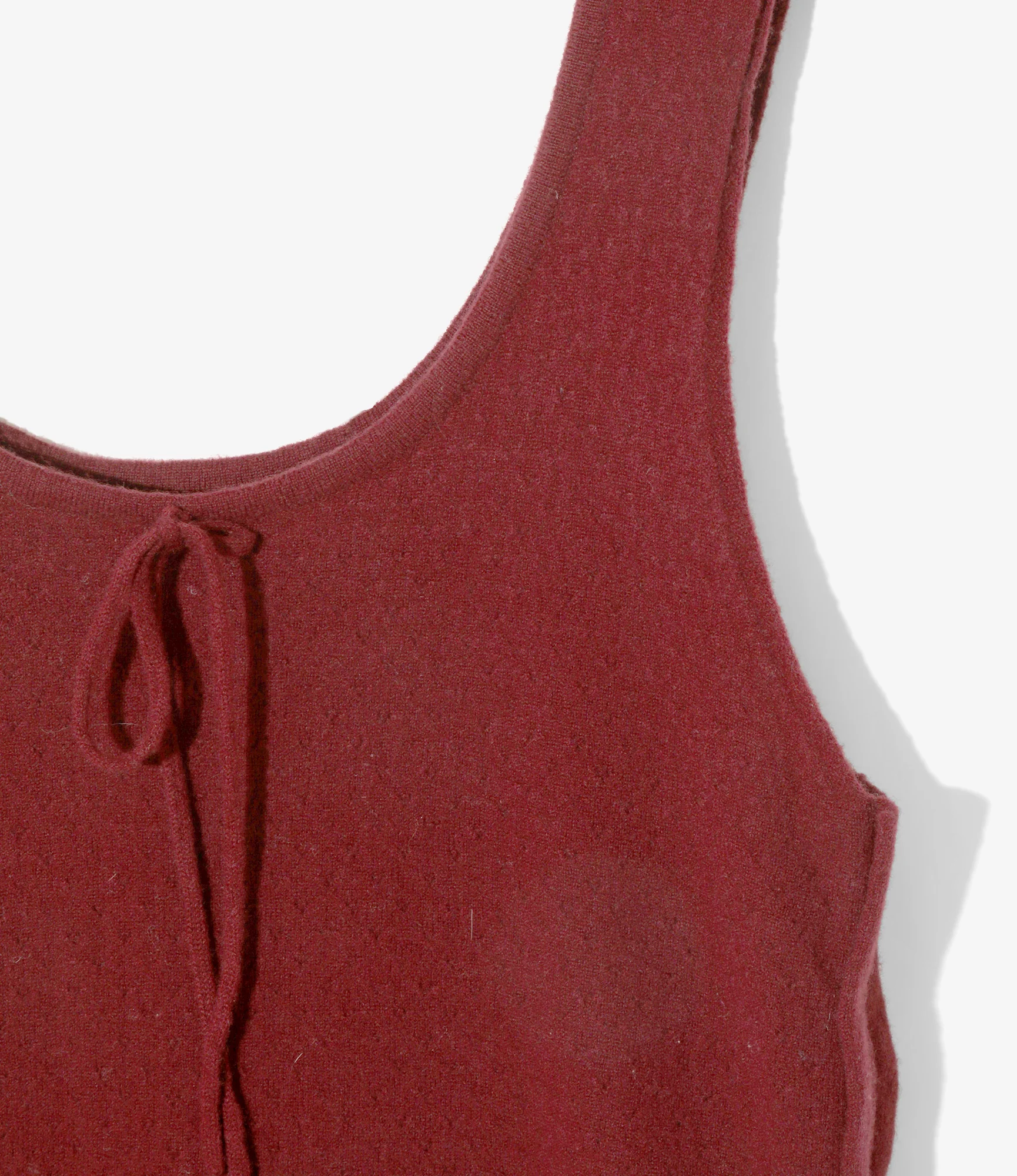 Apron Dress - Burgundy - Boiled Knit