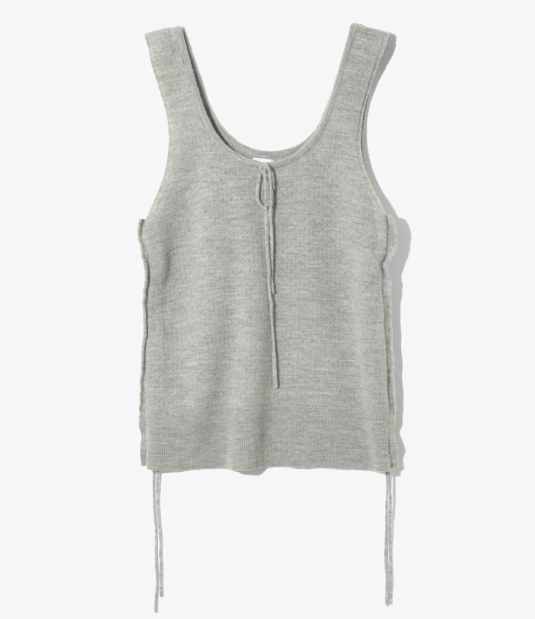 Apron Dress - H. Grey - Boiled Knit
