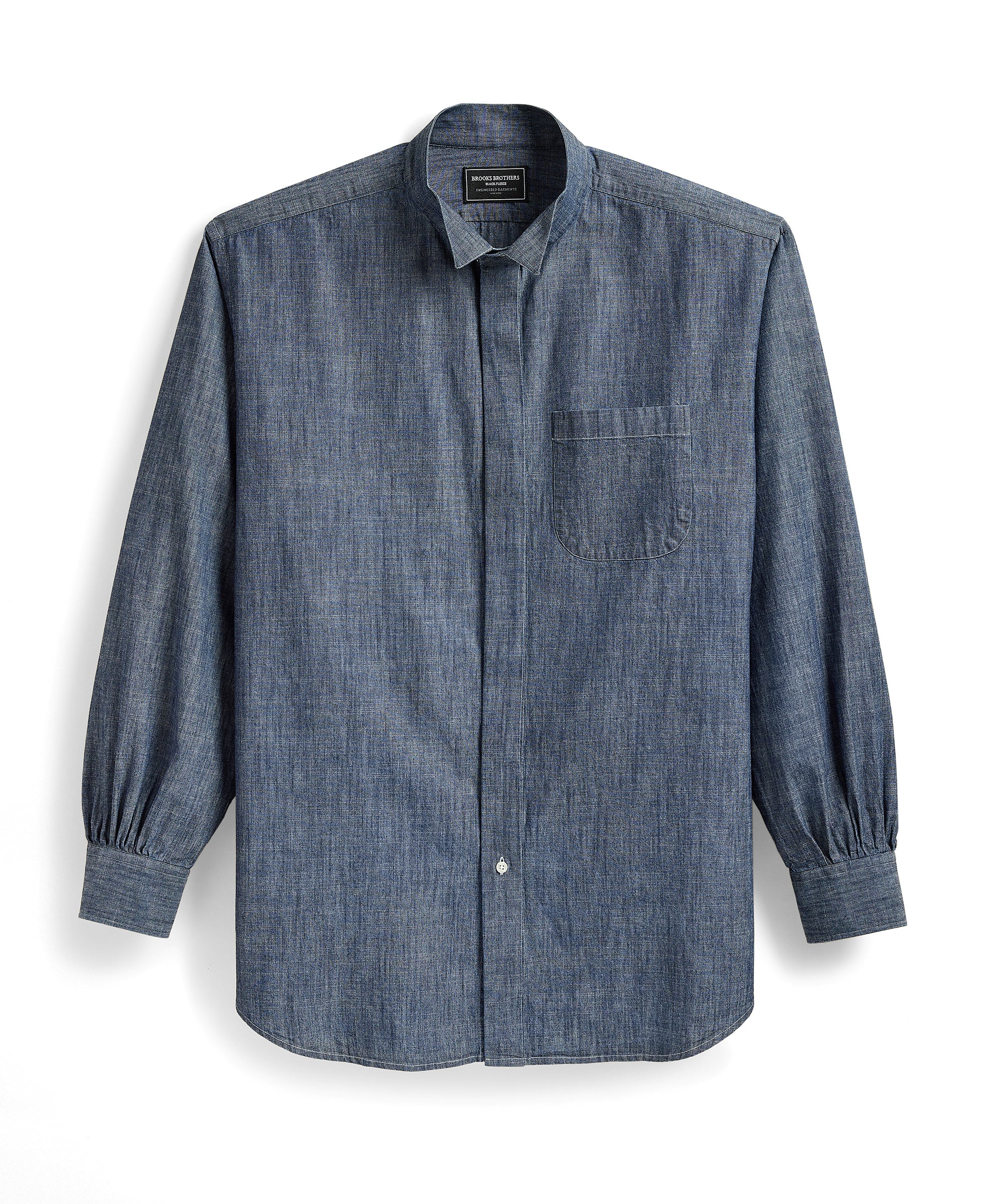 Engineered Garments x Brooks Brothers - Oversized Wing Collar Shirt - Blue Chambray