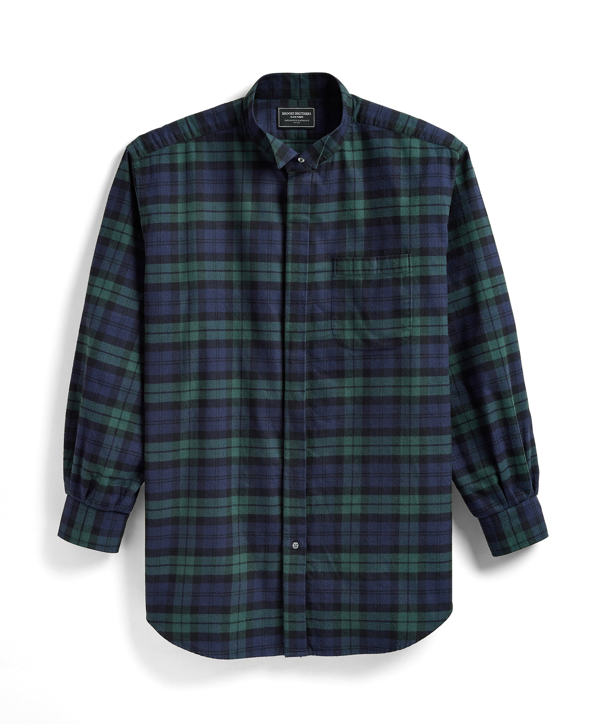 EG x Brooks Brothers - Oversized Wing Collar Shirt - Blackwatch Flannel
