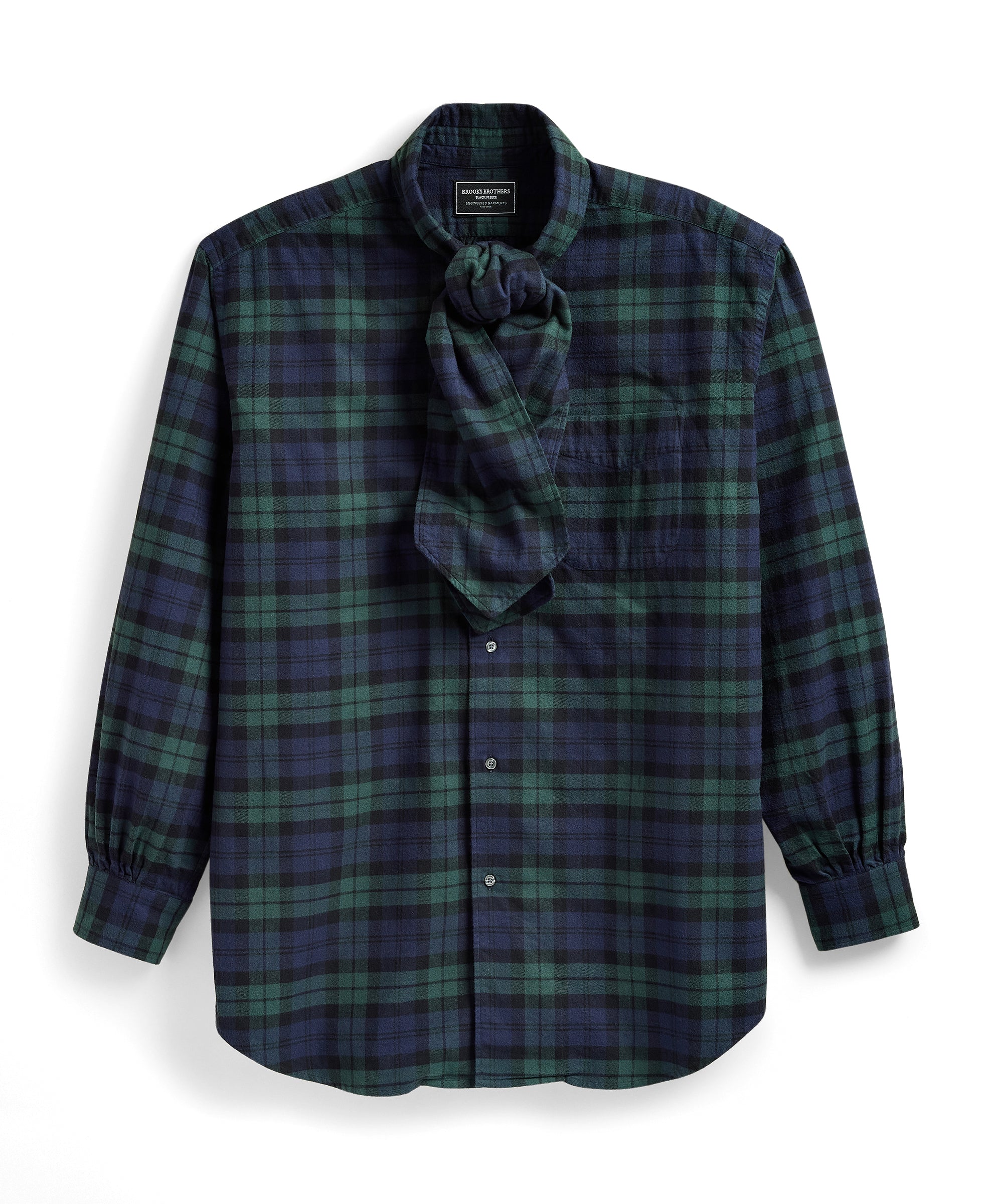Engineered Garments x Brooks Brothers - Oversized Ascot Shirt - Blackwatch Flannel