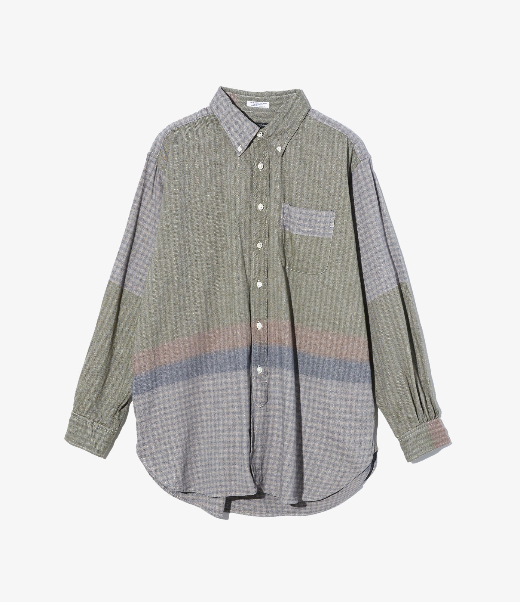 19th Century BD Shirt - Multi Color Smoky Horizontal Stripe