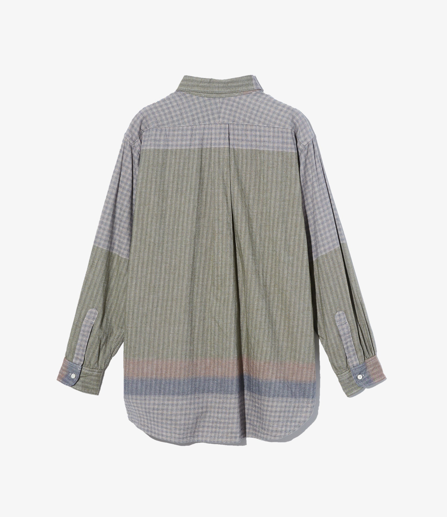 19th Century BD Shirt - Multi Color Smoky Horizontal Stripe