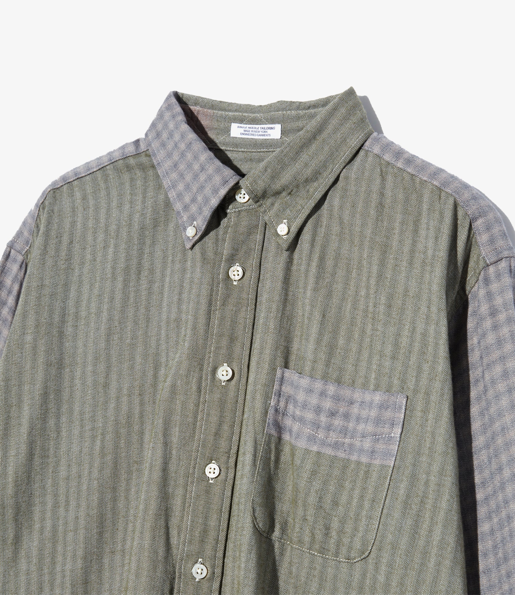 19th Century BD Shirt - Multi Color Smoky Horizontal Stripe 3 19th Century BD Shirt - Multi Color Smoky Horizontal Stripe