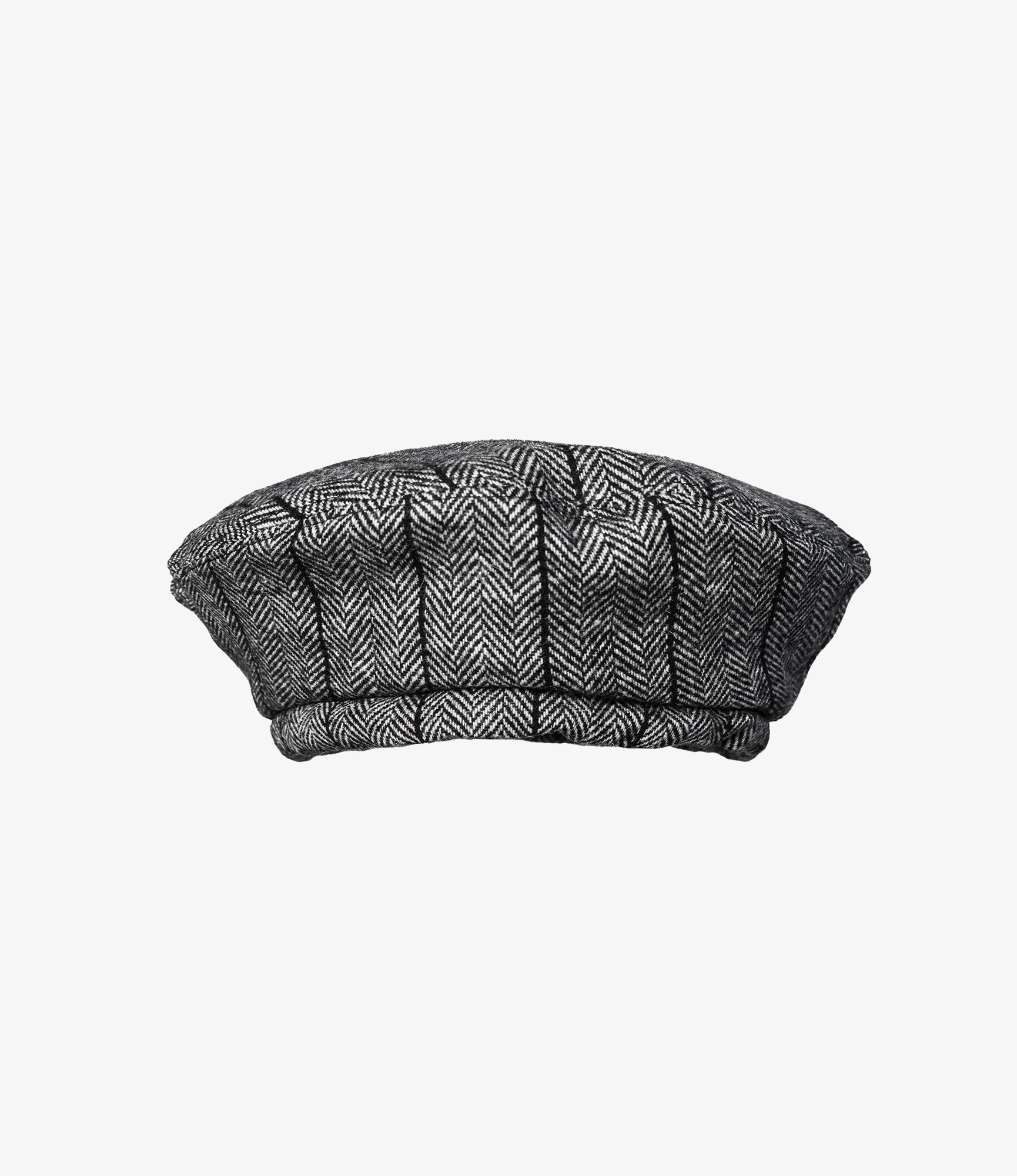 Beret - Dk. Grey Wool Striped HB