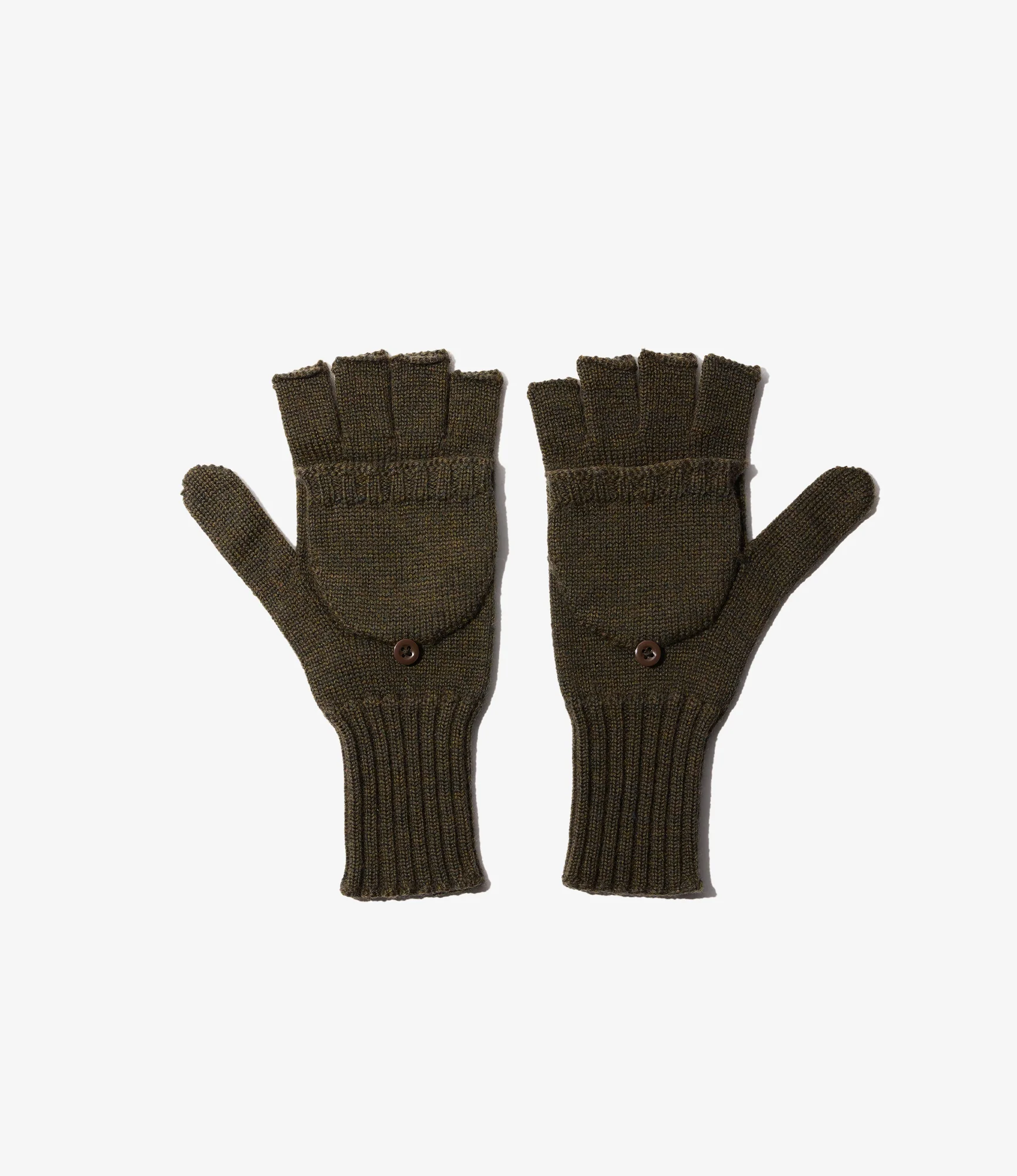 Mitten - Olive Wool