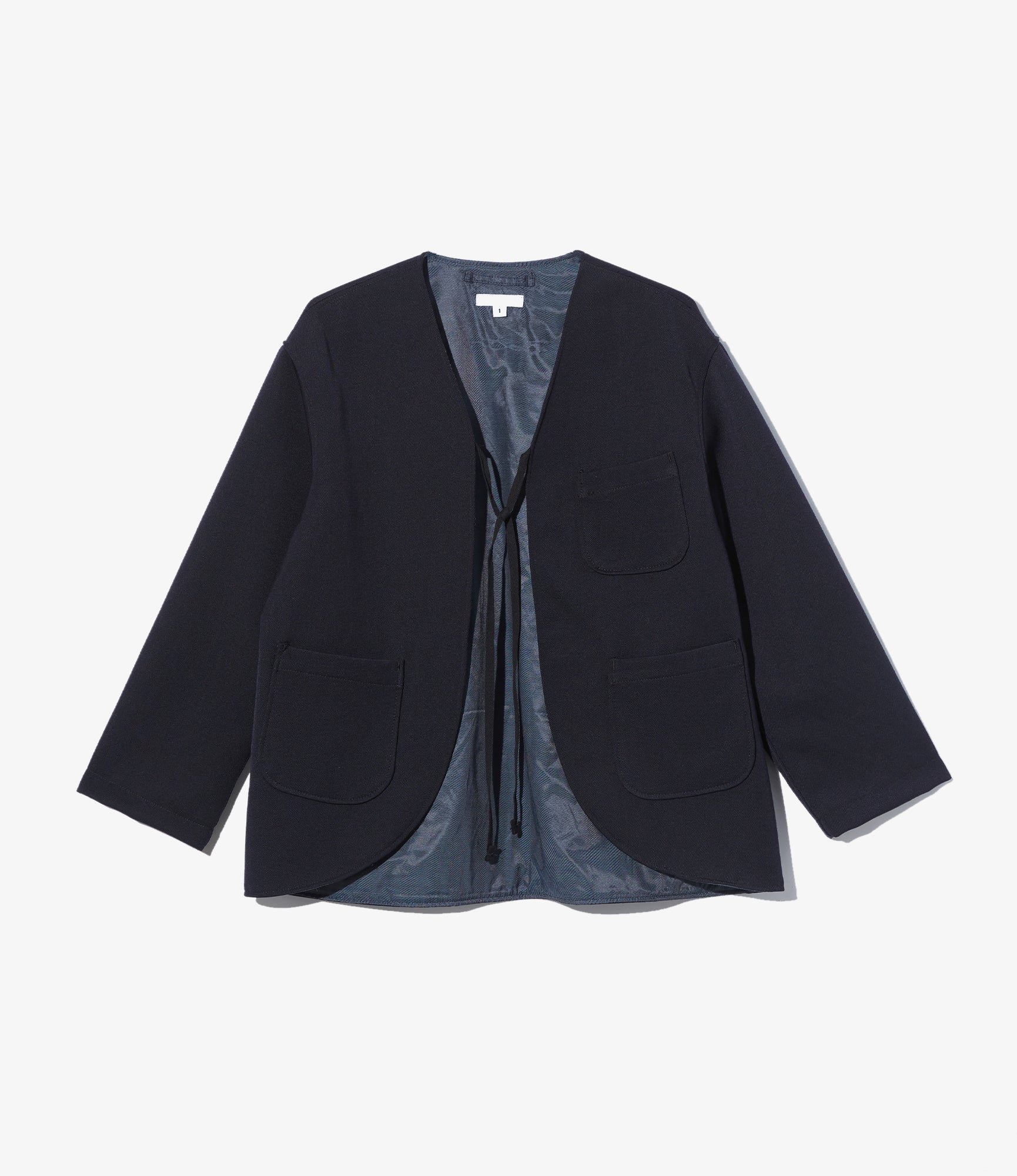 Women's Cutaway Jacket - Dk. Navy Heavy Wool Elastique