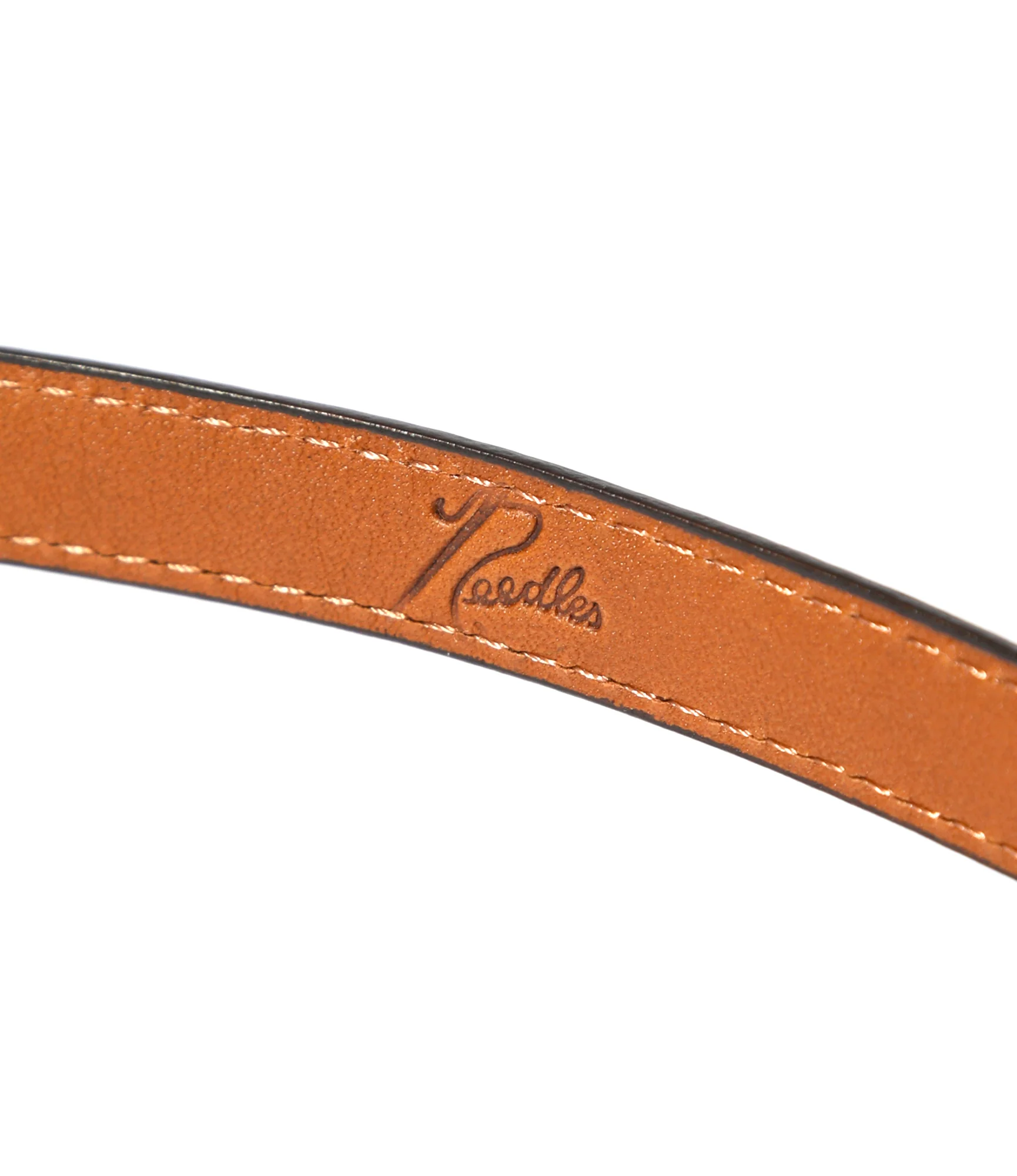 Peace Buckle Narrow Belt - Brown - Steer Lthr 3 Peace Buckle Narrow Belt - Brown - Steer Lthr