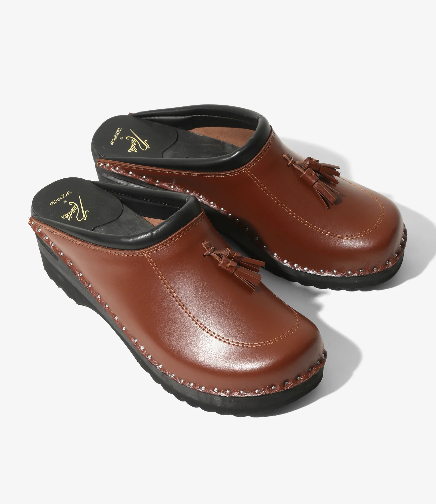 Needles x Troentorp - Tassel Clog - Rusty Brown / Black Ideal