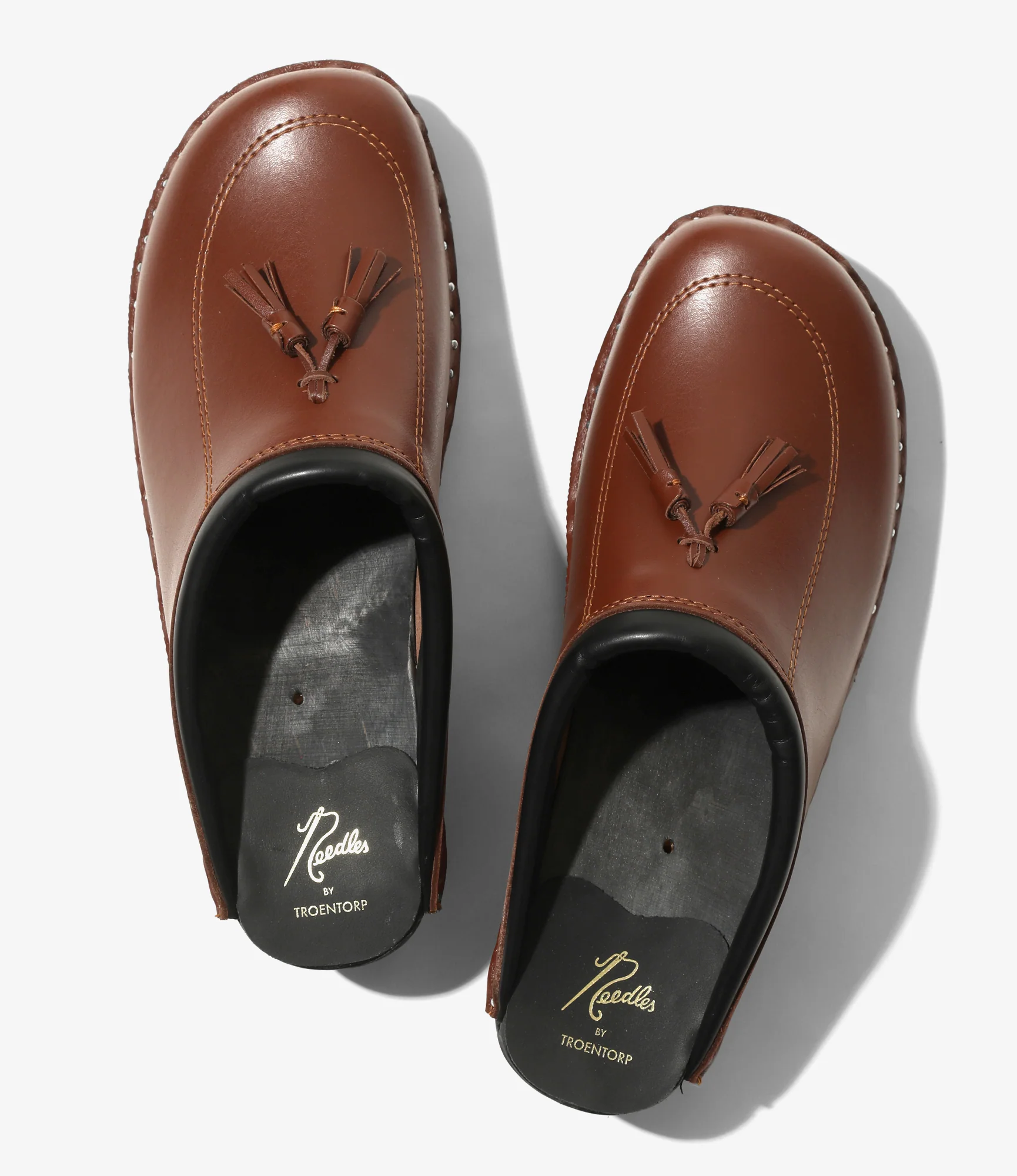 Needles x Troentorp - Tassel Clog - Rusty Brown / Black Ideal