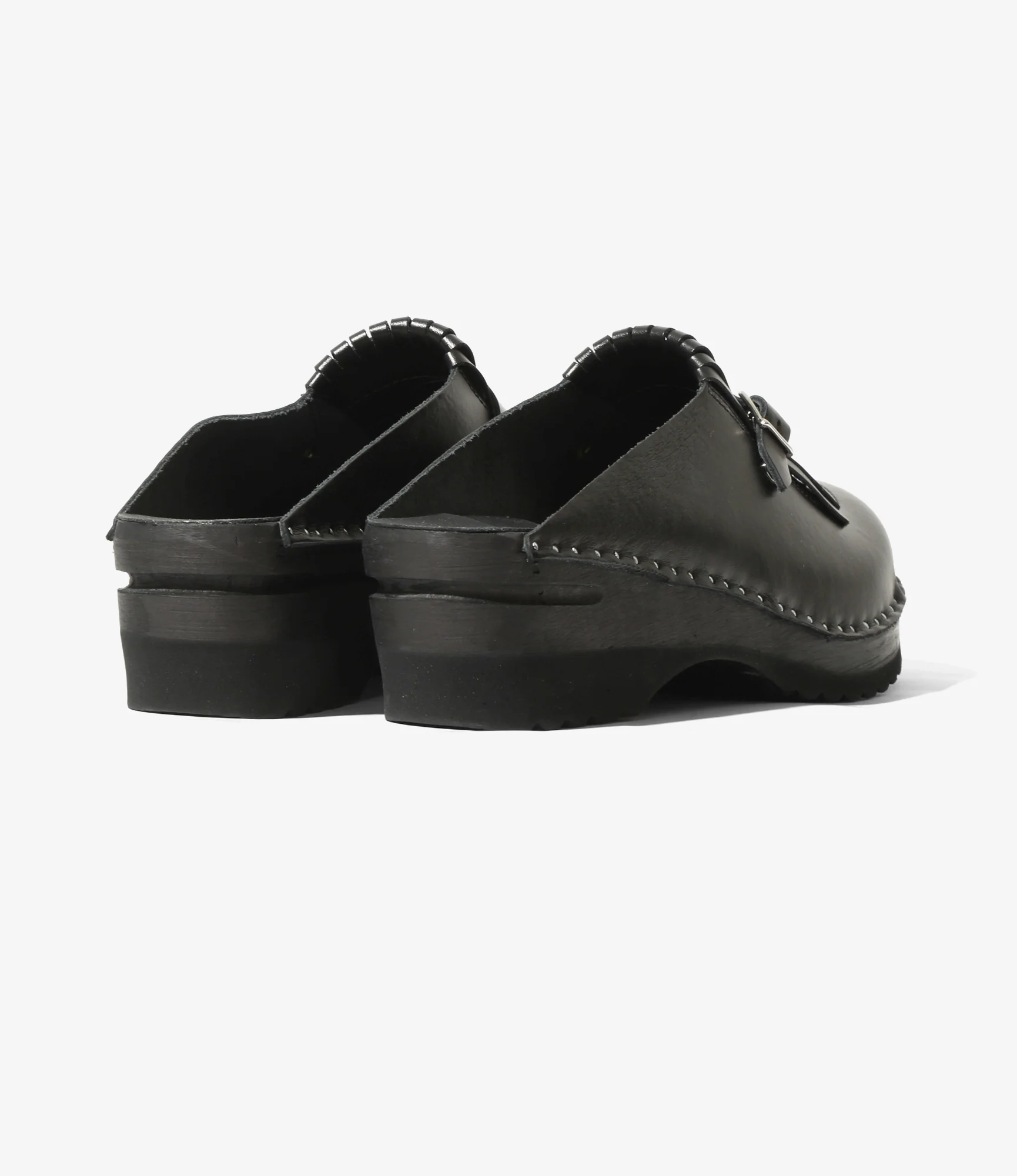 Needles x Troentorp - Kilt Fringe Clog - Black / Black Ideal