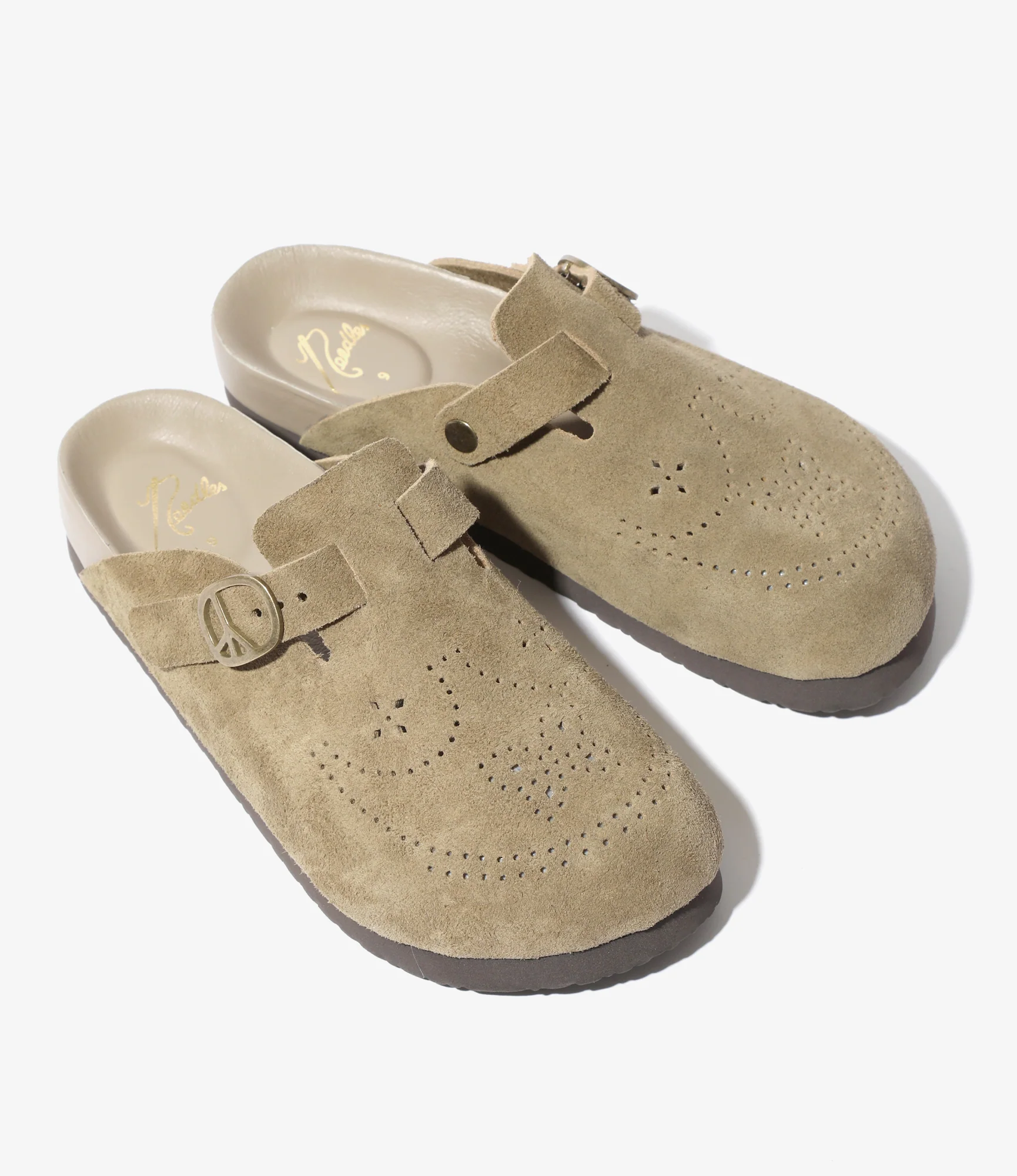 Clog Sandal - Taupe - Suede