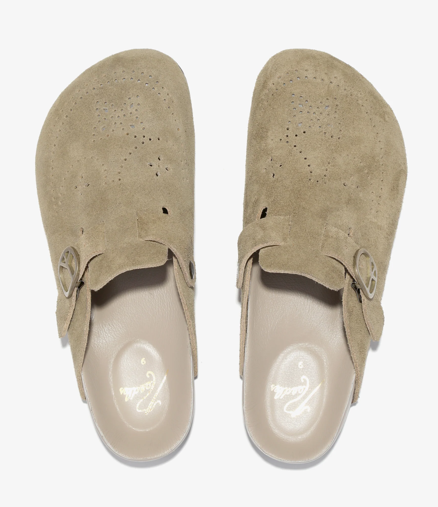 Clog Sandal - Taupe - Suede