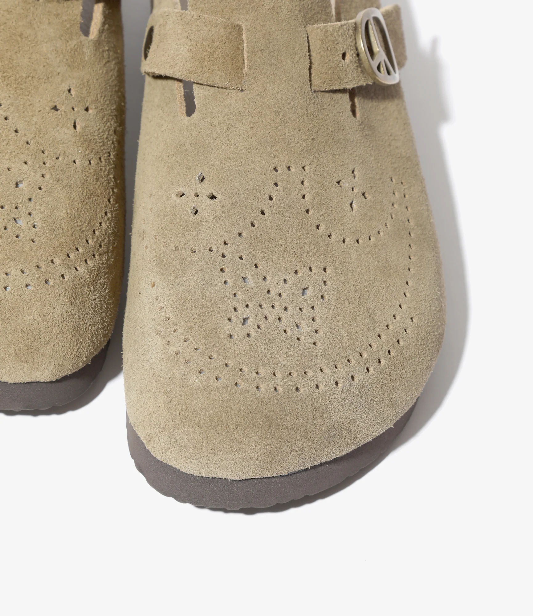 Clog Sandal - Taupe - Suede 3 Clog Sandal - Taupe - Suede