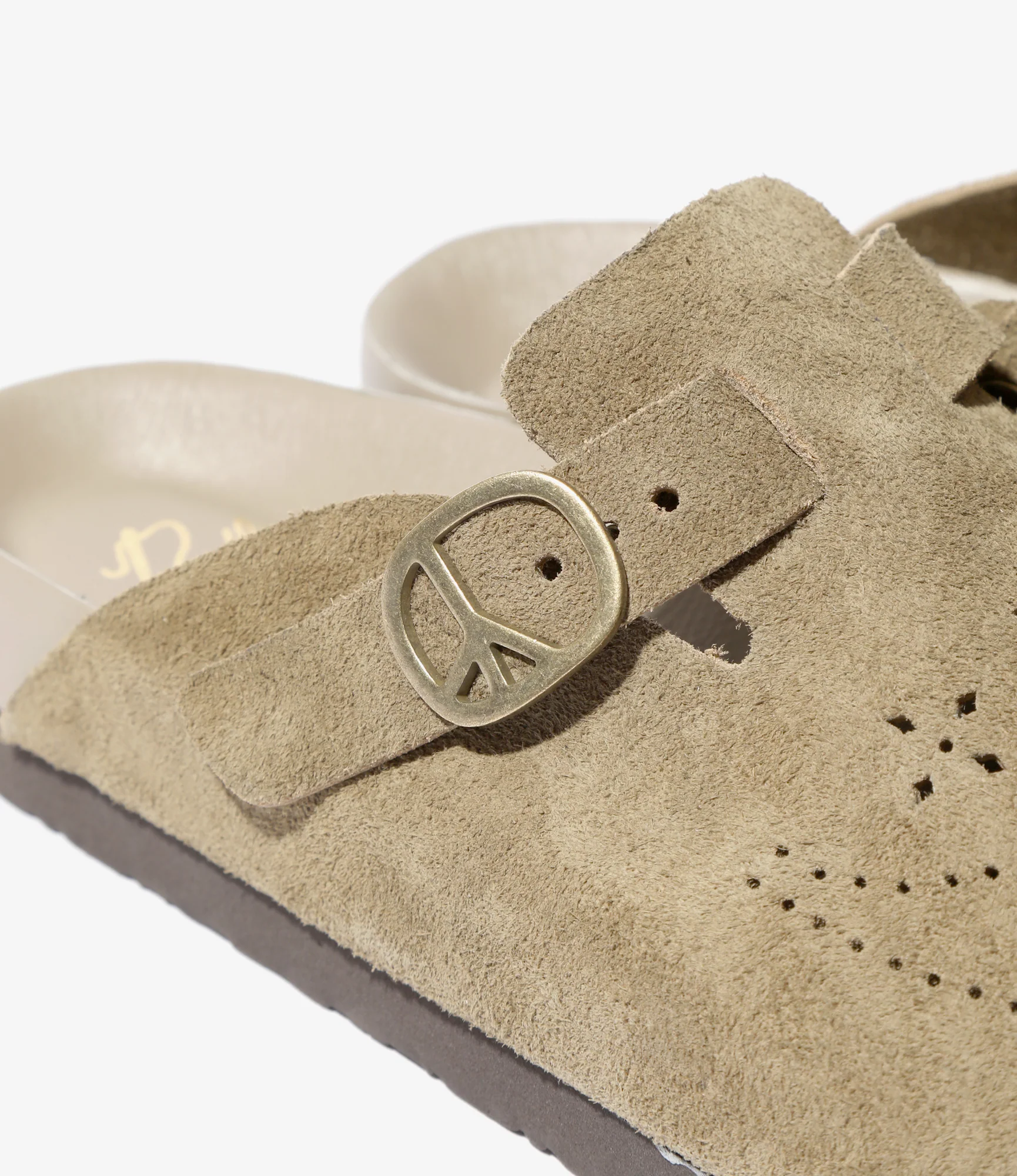 Clog Sandal - Taupe - Suede 4 Clog Sandal - Taupe - Suede