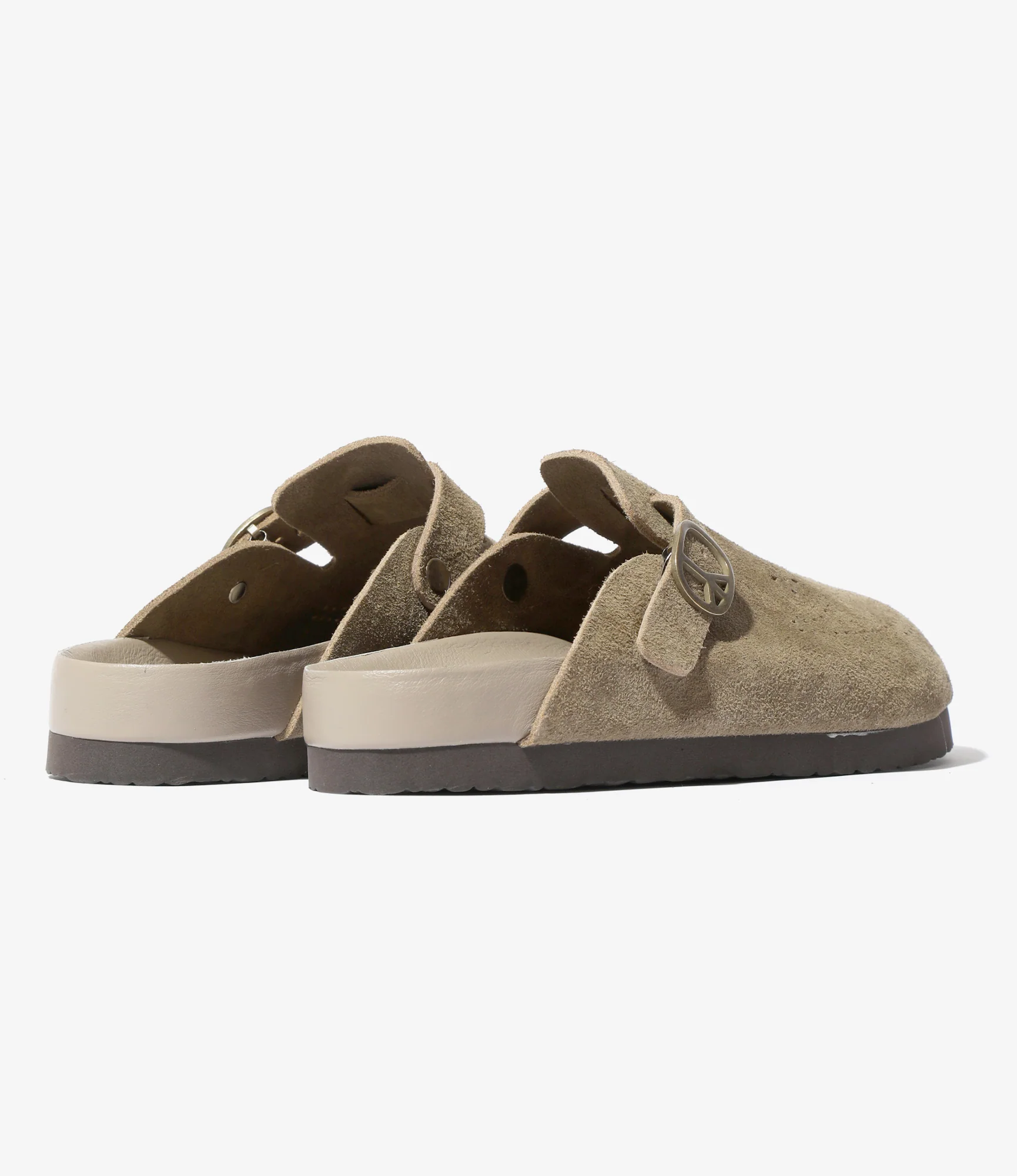 Clog Sandal - Taupe - Suede 6 Clog Sandal - Taupe - Suede