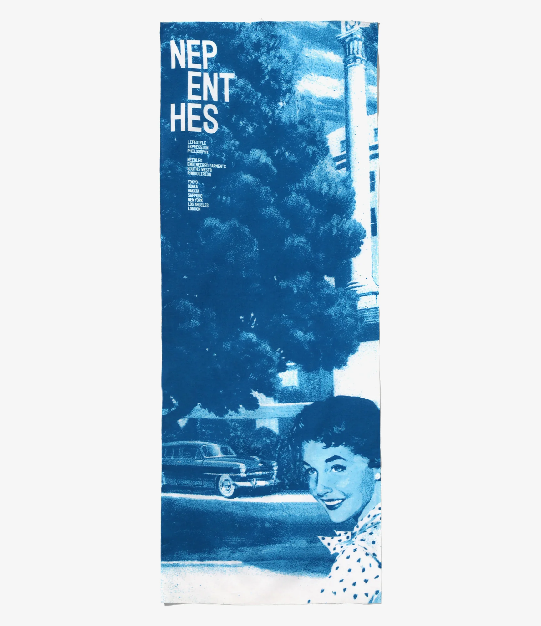 Nepenthes x Kazuhiro Ota - Tenugui Bandana - Woman In Town