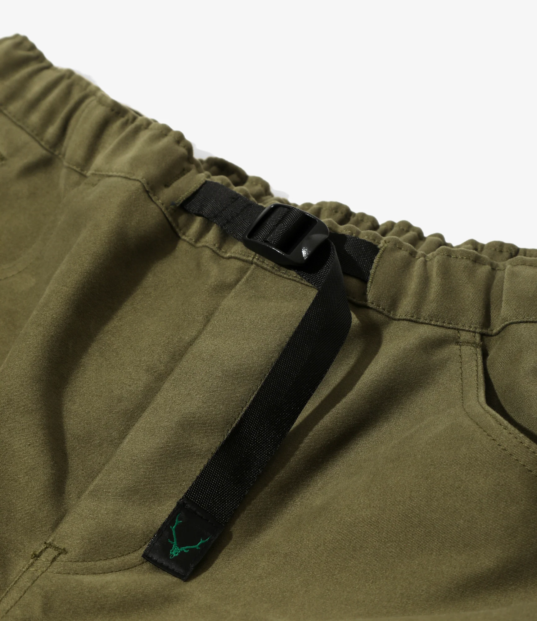 Belted O.P.P. Pant - Olive - Heavy Moleskin