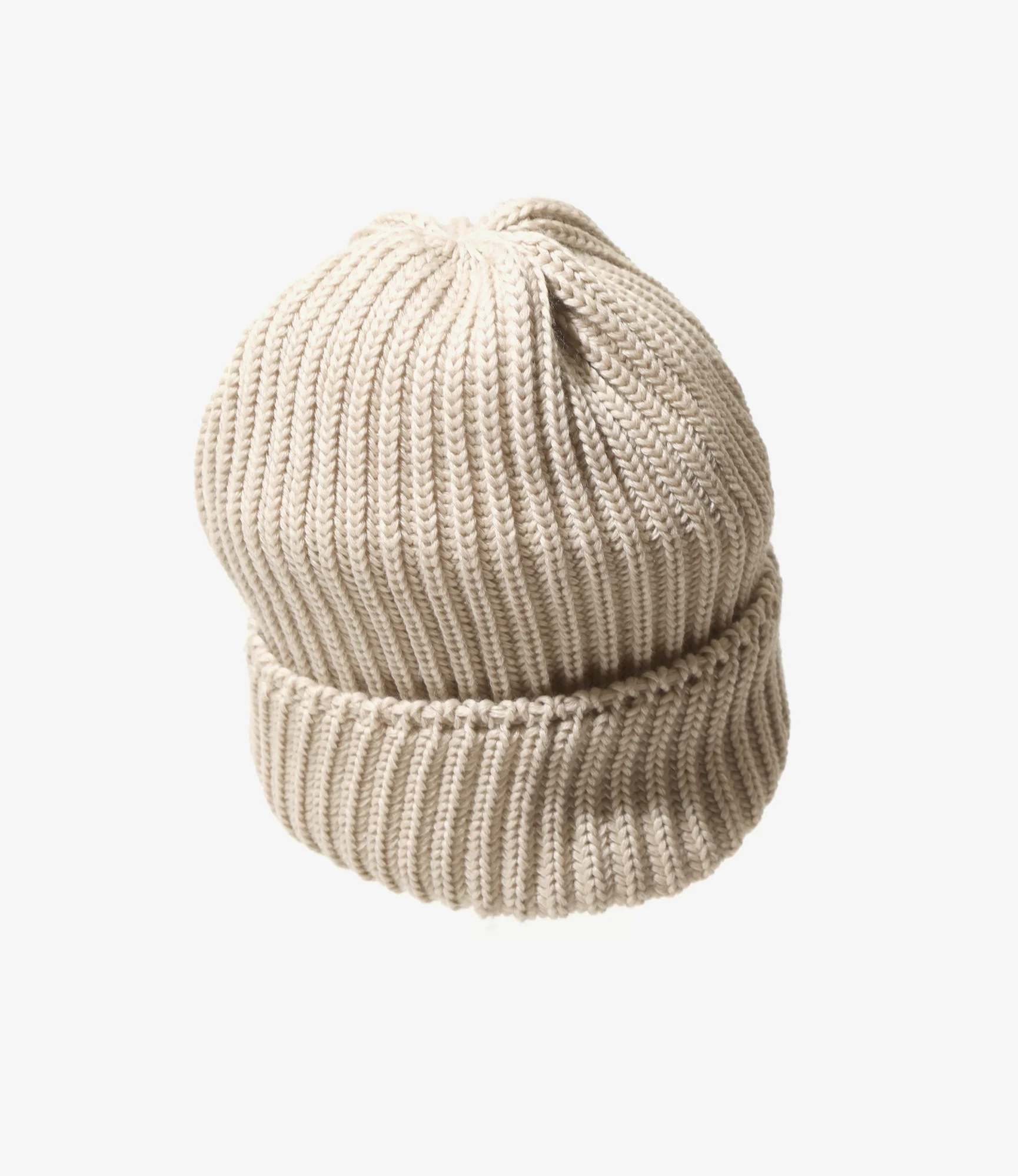 Watch Cap - Beige - Merino Wool