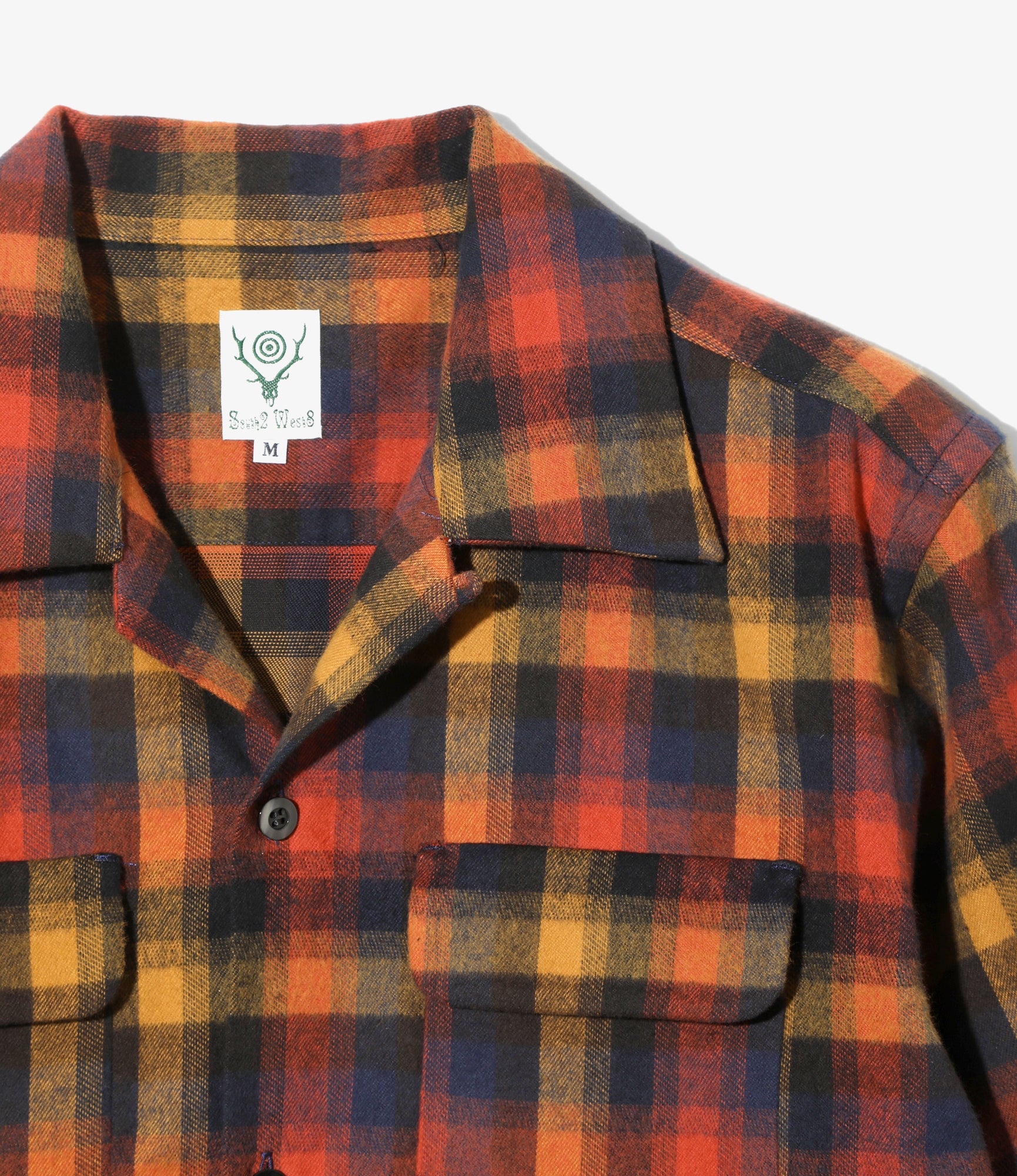 6 Pocket Shirt - Red - Cotton Plaid