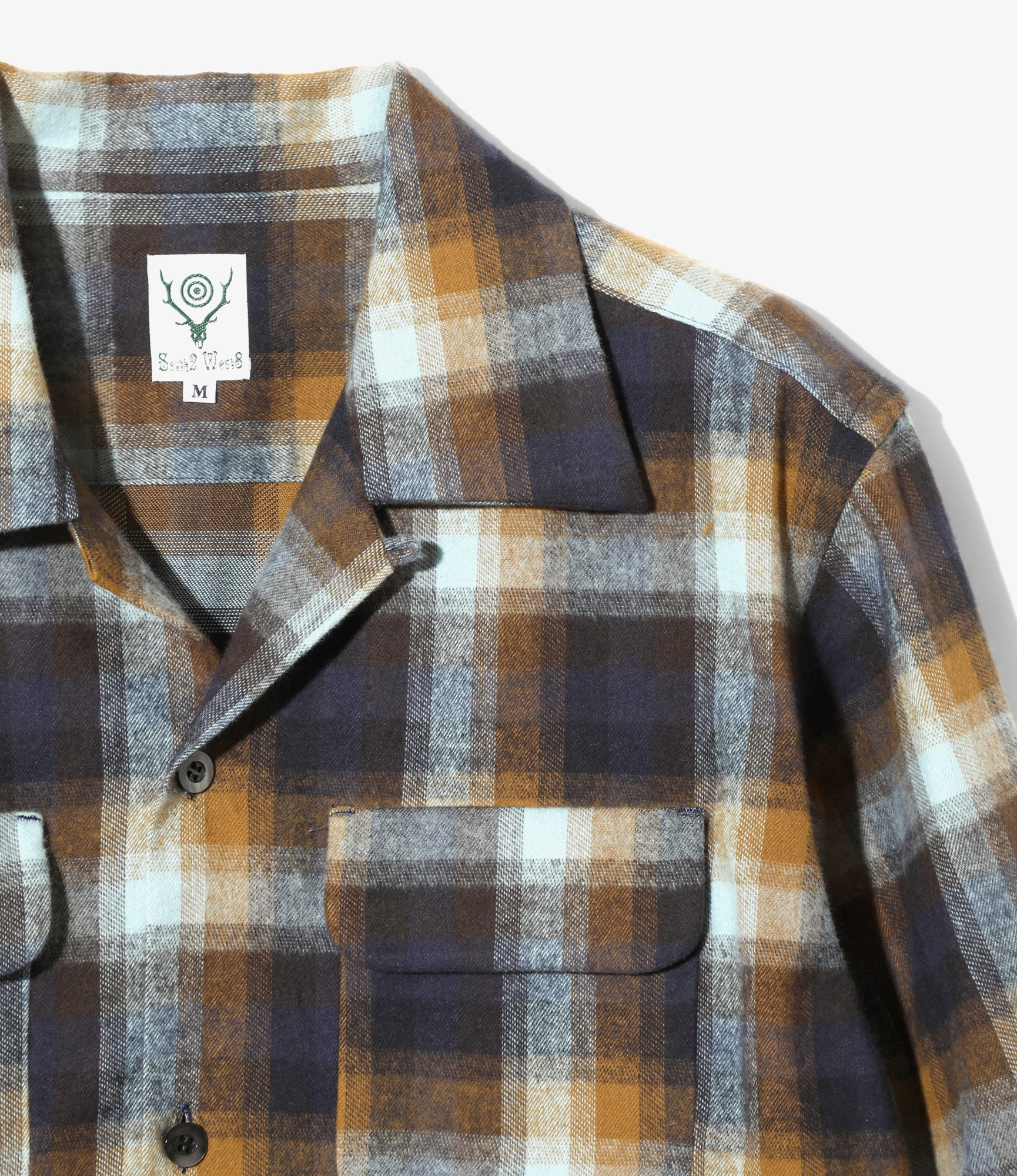 6 Pocket Shirt - Blue - Cotton Plaid