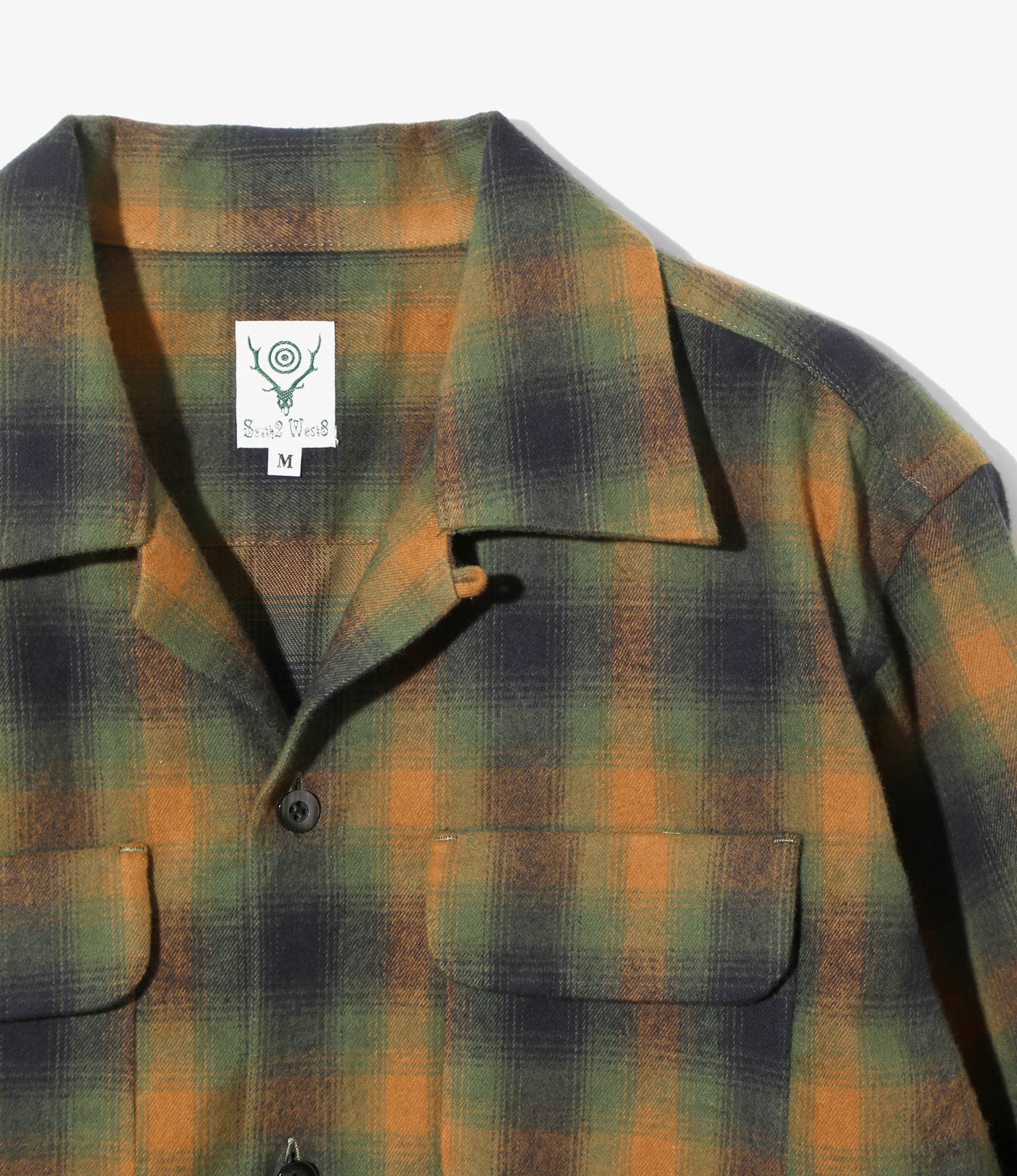 6 Pocket Shirt - Green - Cotton Plaid