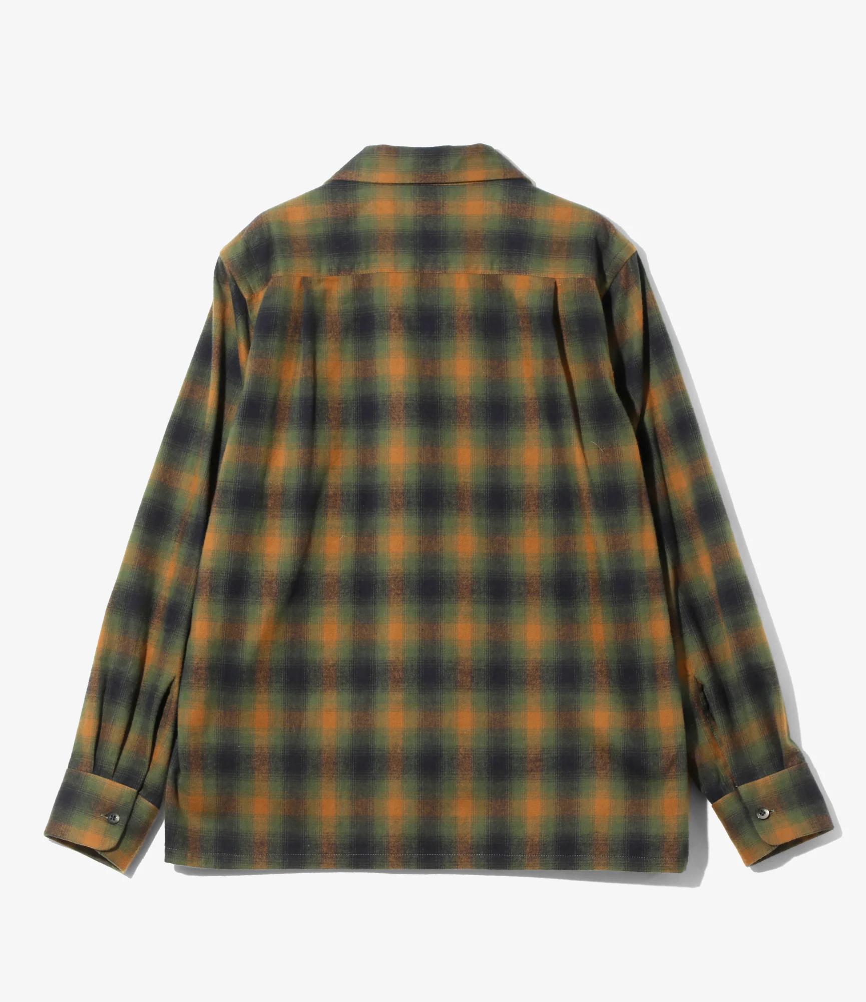 6 Pocket Shirt - Green - Cotton Plaid