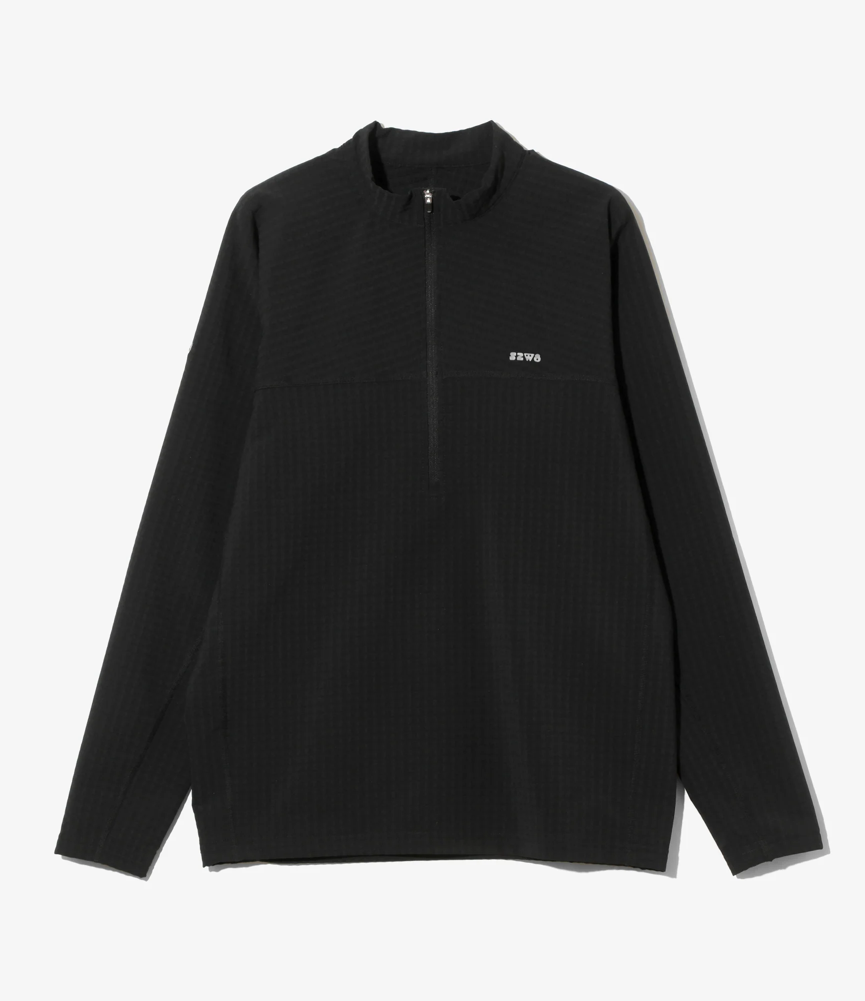 Base Layer Shirt - Black - Fleece / Back Grid