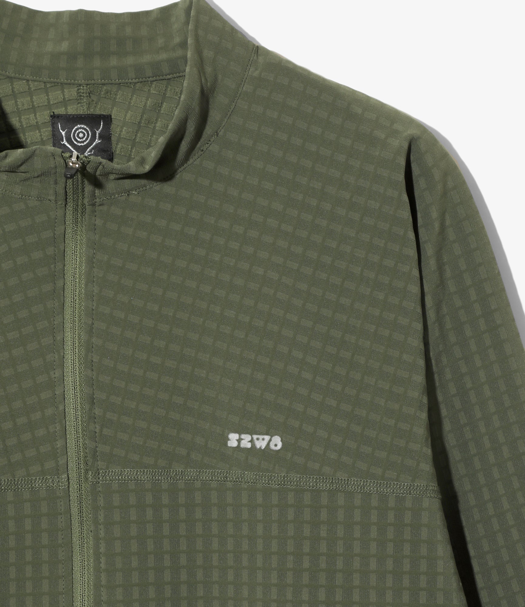 Base Layer Shirt - Olive - Fleece / Back Grid