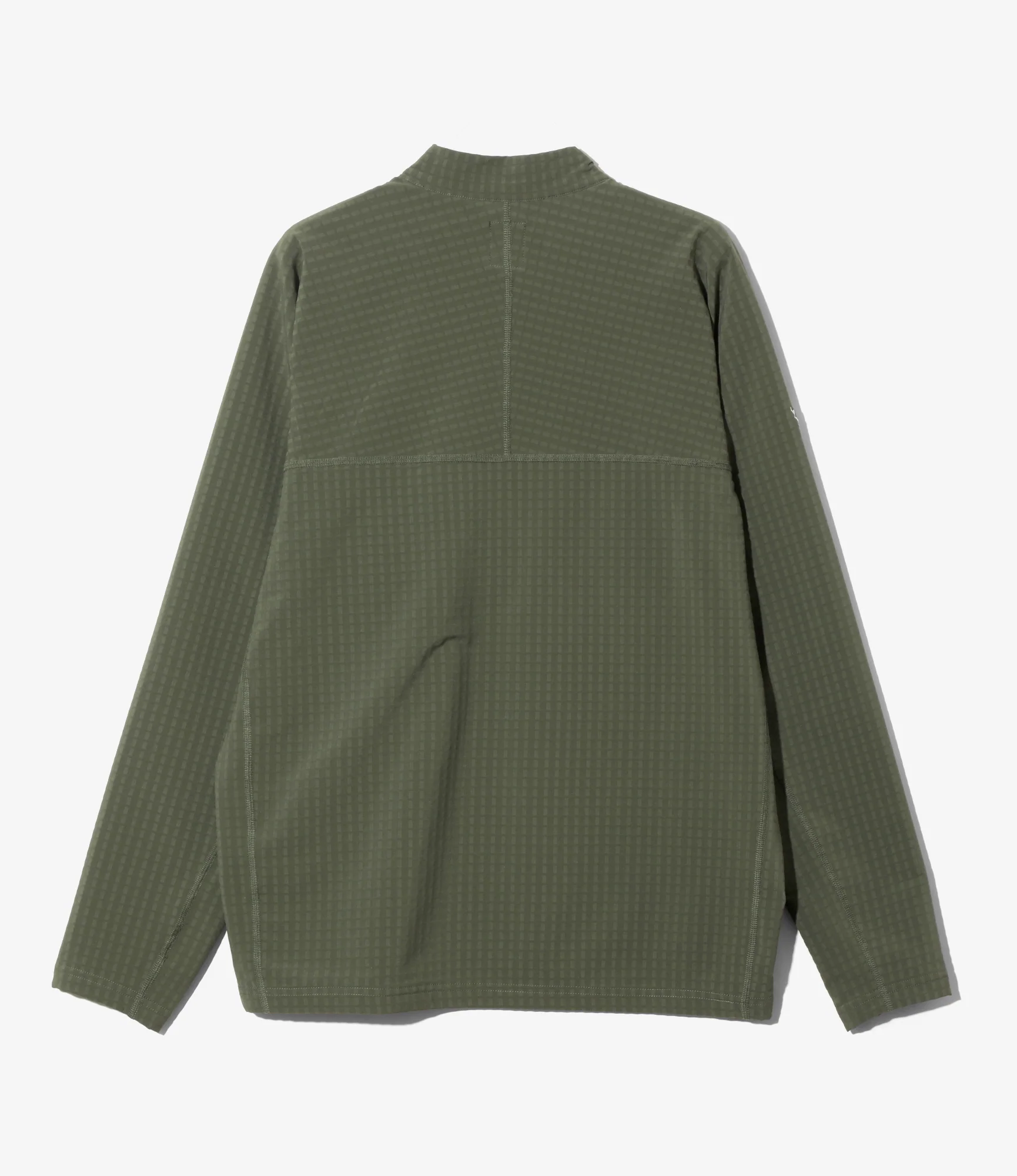 Base Layer Shirt - Olive - Fleece / Back Grid
