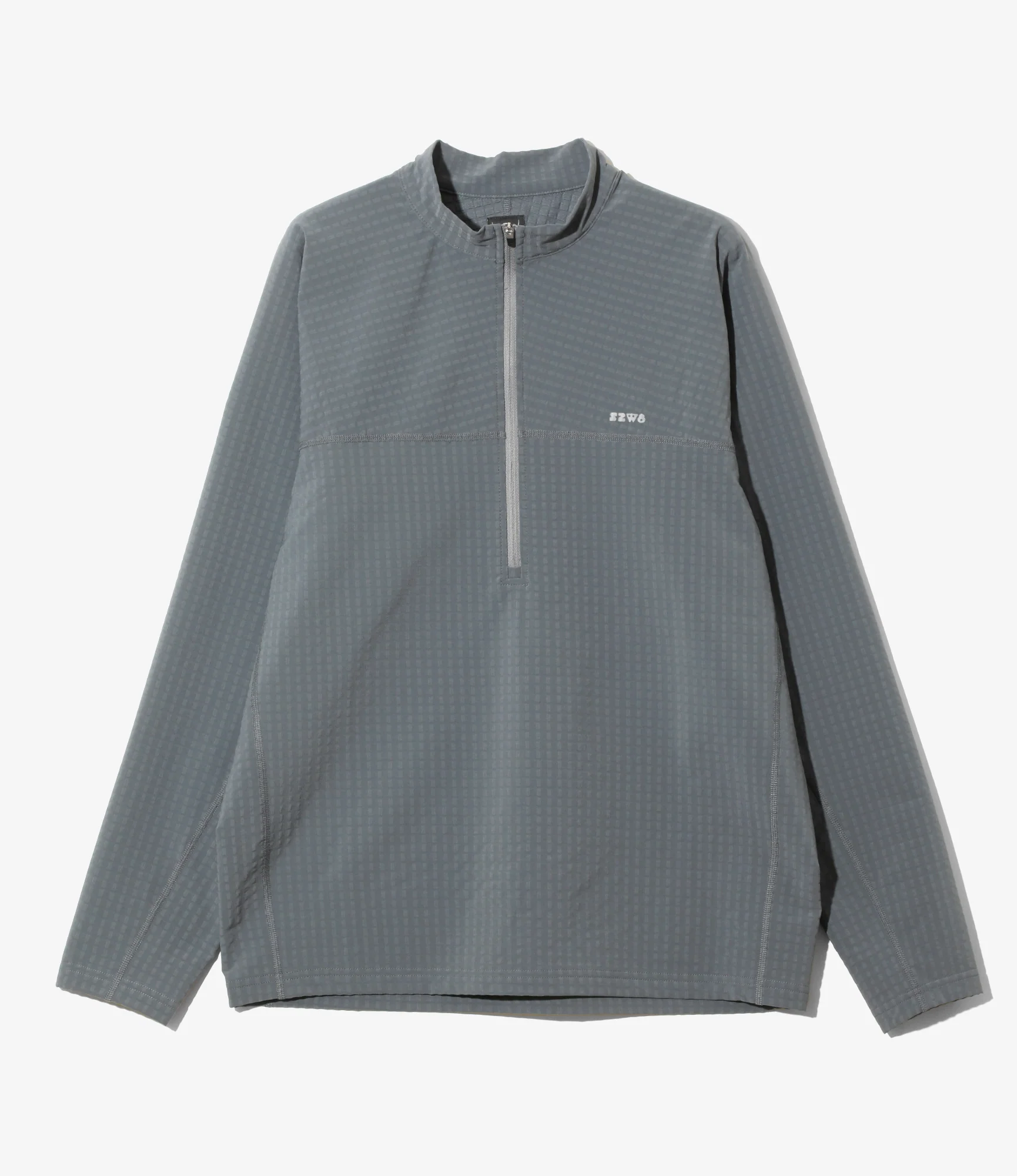 Base Layer Shirt - Grey - Fleece / Back Grid