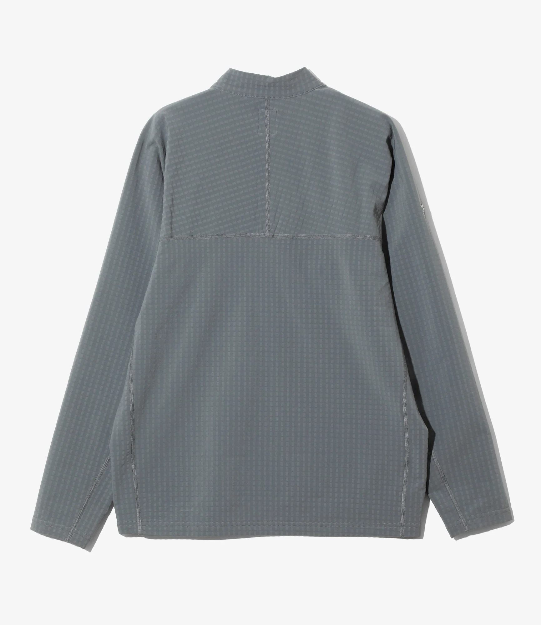 Base Layer Shirt - Grey - Fleece / Back Grid