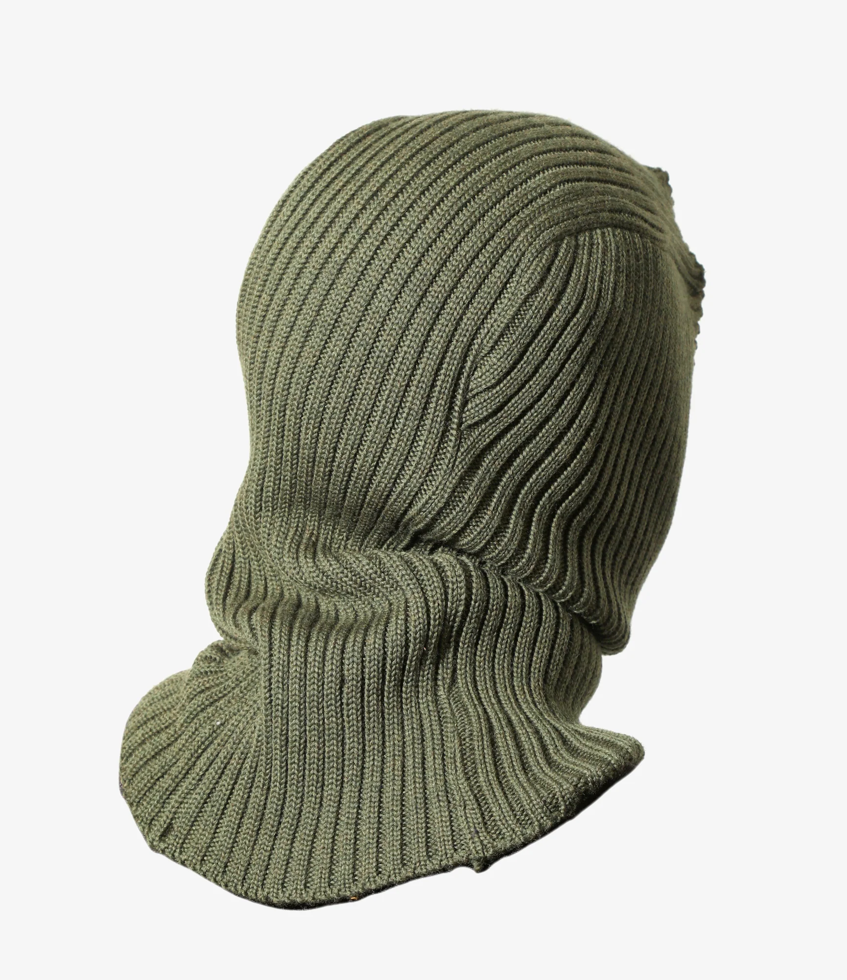Balaclava - Olive - Merino Wool 3 Balaclava - Olive - Merino Wool
