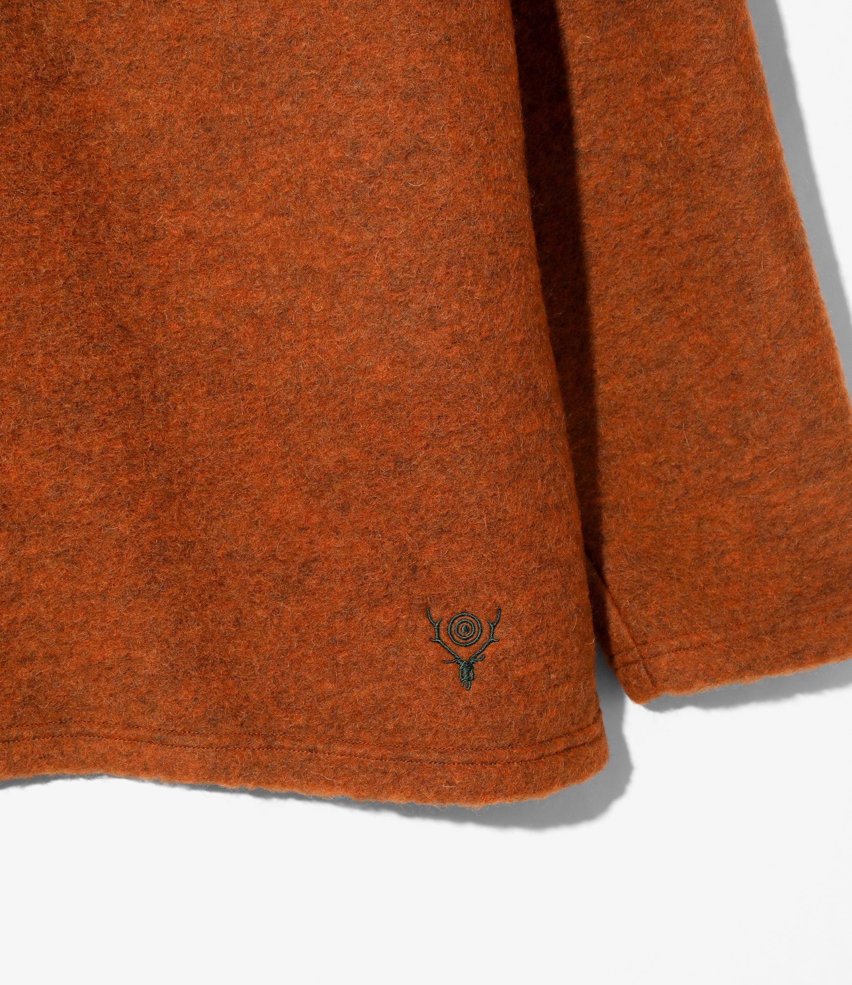 S.S. V Neck Cardigan - Orange - W/PE Boiled Jersey 3 S.S. V Neck Cardigan - Orange - W/PE Boiled Jersey
