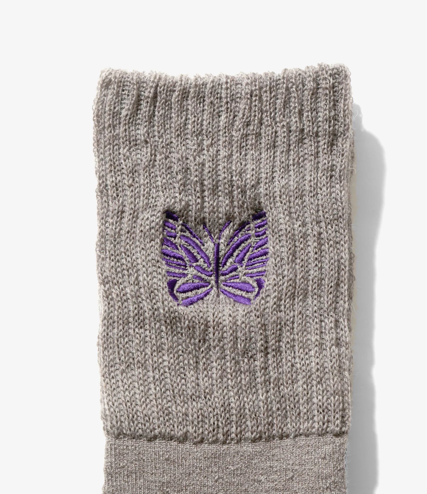 Rib Socks - Grey - Merino Wool