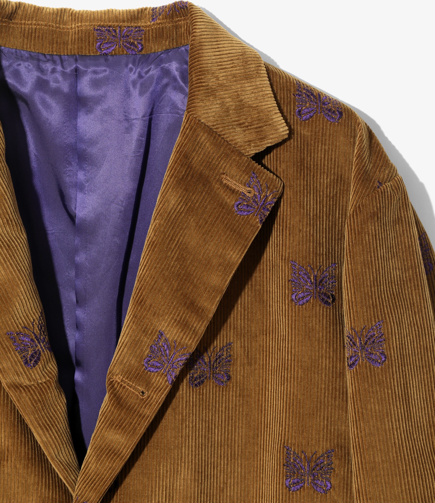 Women's 3B Jacket - Tan - Papillon Emb. Corduroy