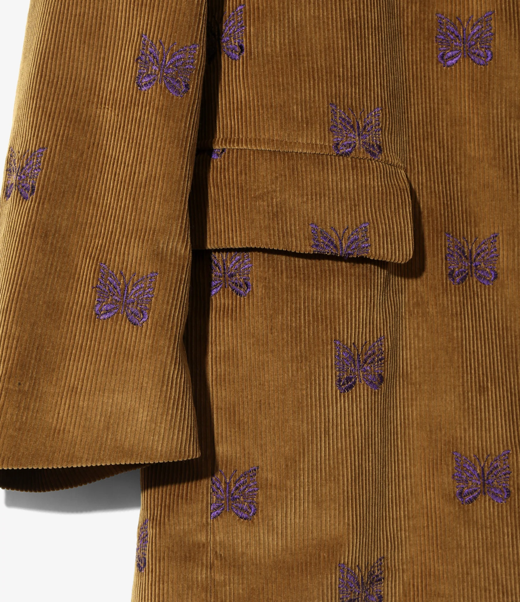 Women's 3B Jacket - Tan - Papillon Emb. Corduroy 3 Women's 3B Jacket - Tan - Papillon Emb. Corduroy