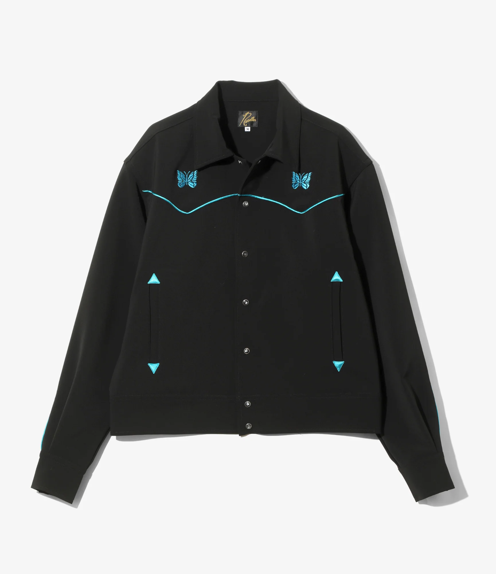 Women's Piping Cowboy Jacket - Black - Poly Double Cloth