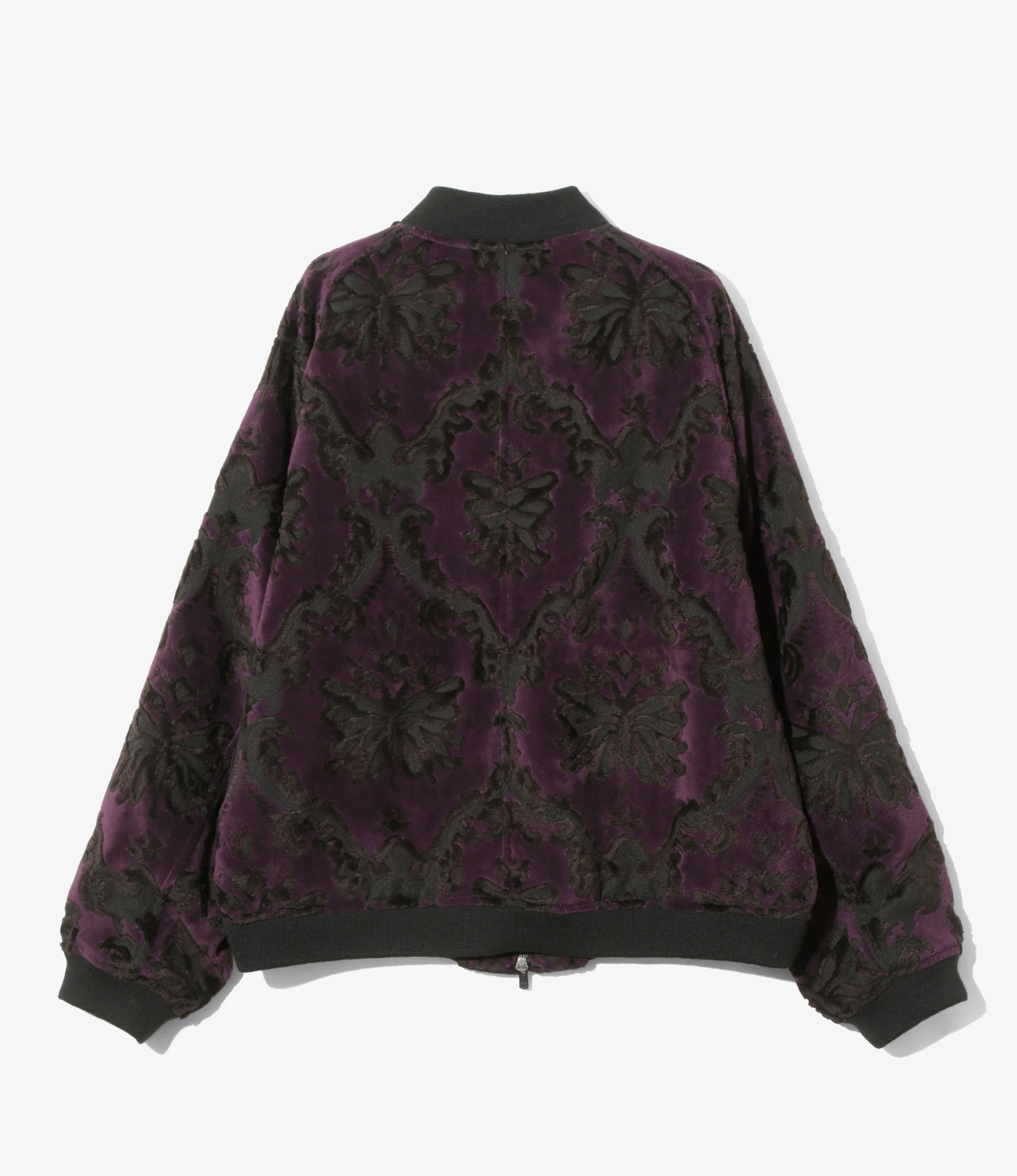 Women's B.B. Jacket - Purple - Papillon Pile Jacquard