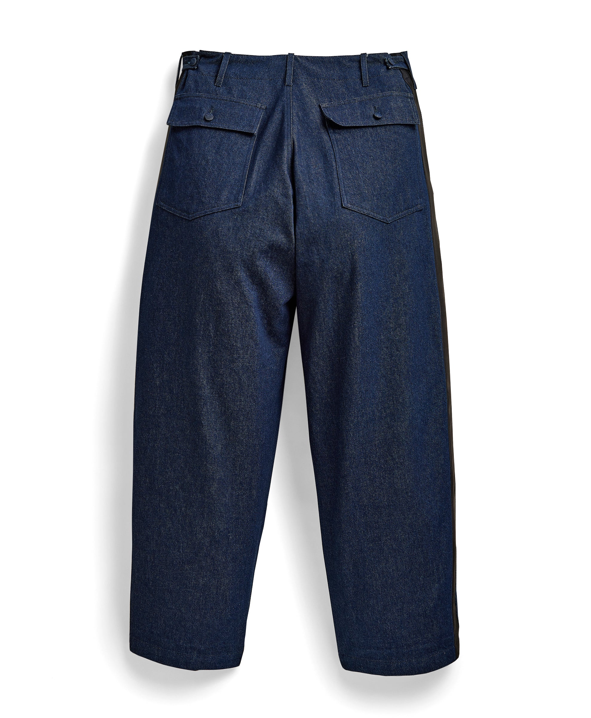 Engineered Garments x Brooks Brothers - Oversized Side Stripe Wide Fatigue Pant - Denim