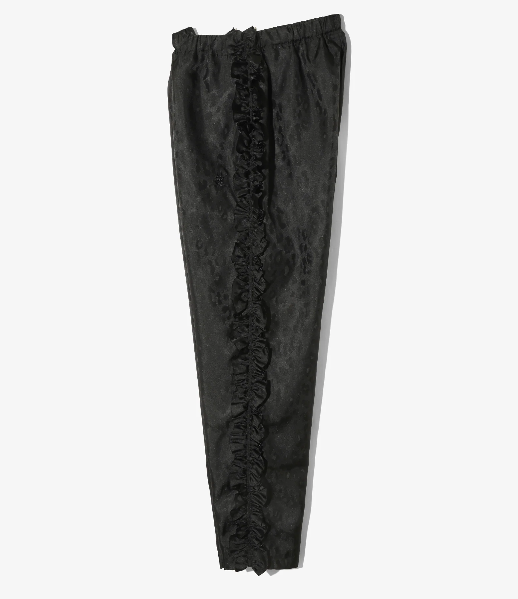 Frill Side Pants - Black - Jacquard 4 Frill Side Pants - Black - Jacquard